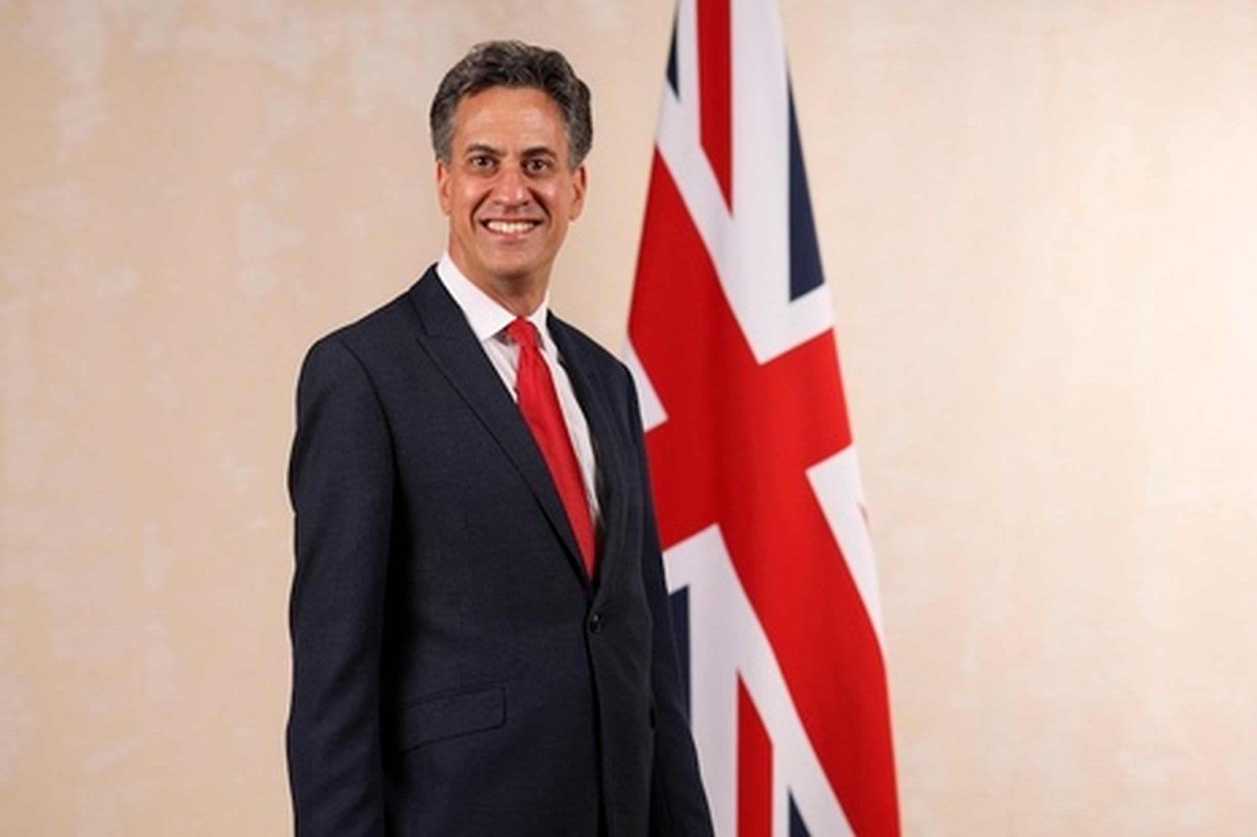 Energy secretary Ed Milliband