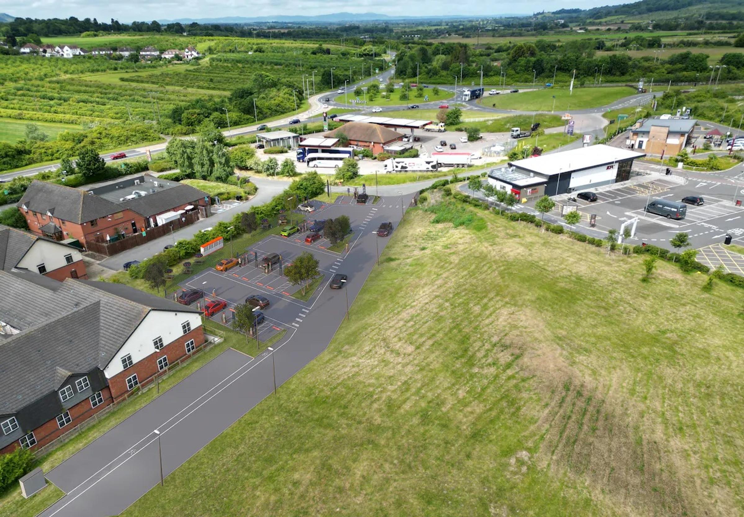 The A46 charging hub proposal