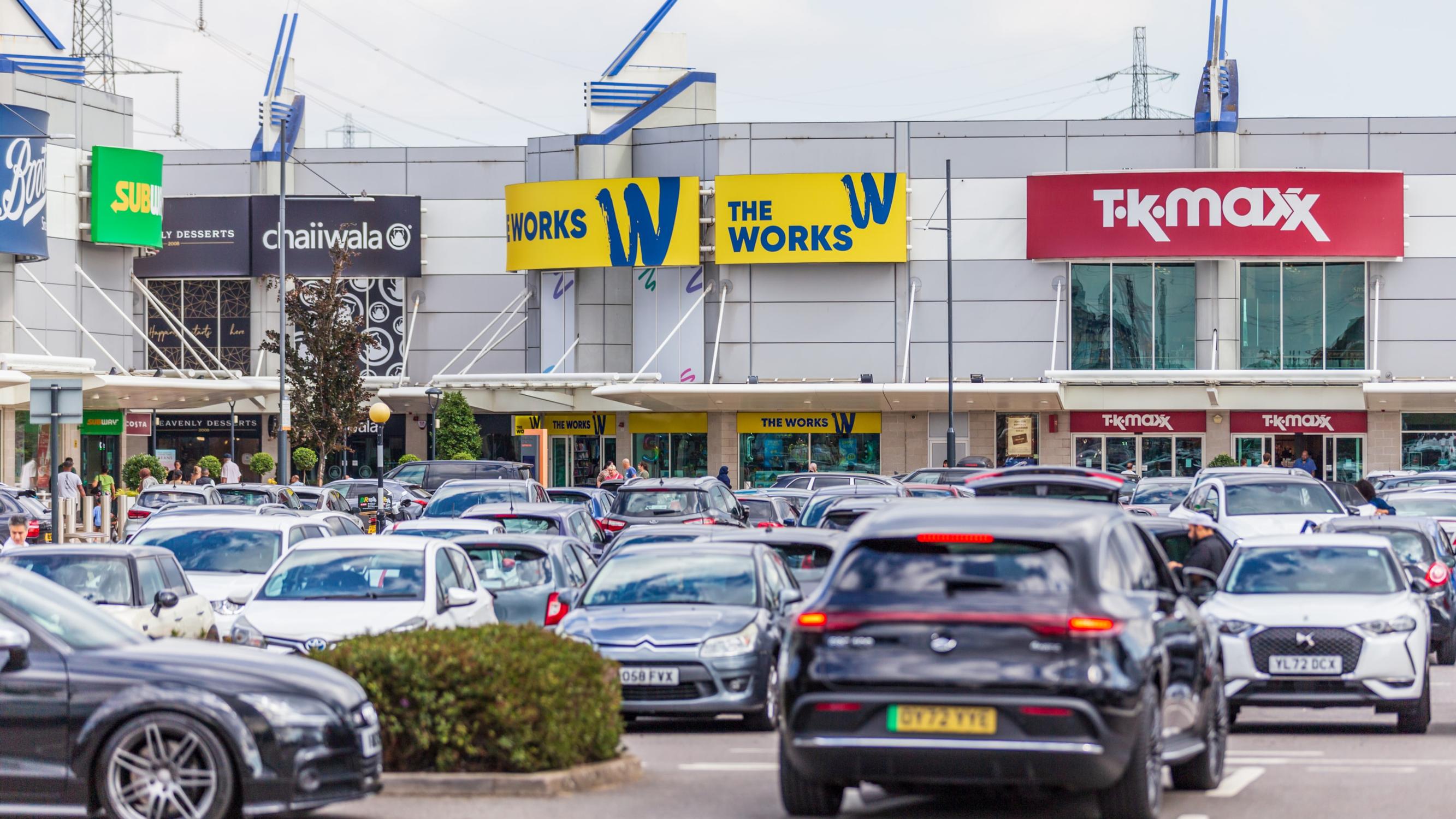 The Gallions Reach Shopping Park in Beckton, east London