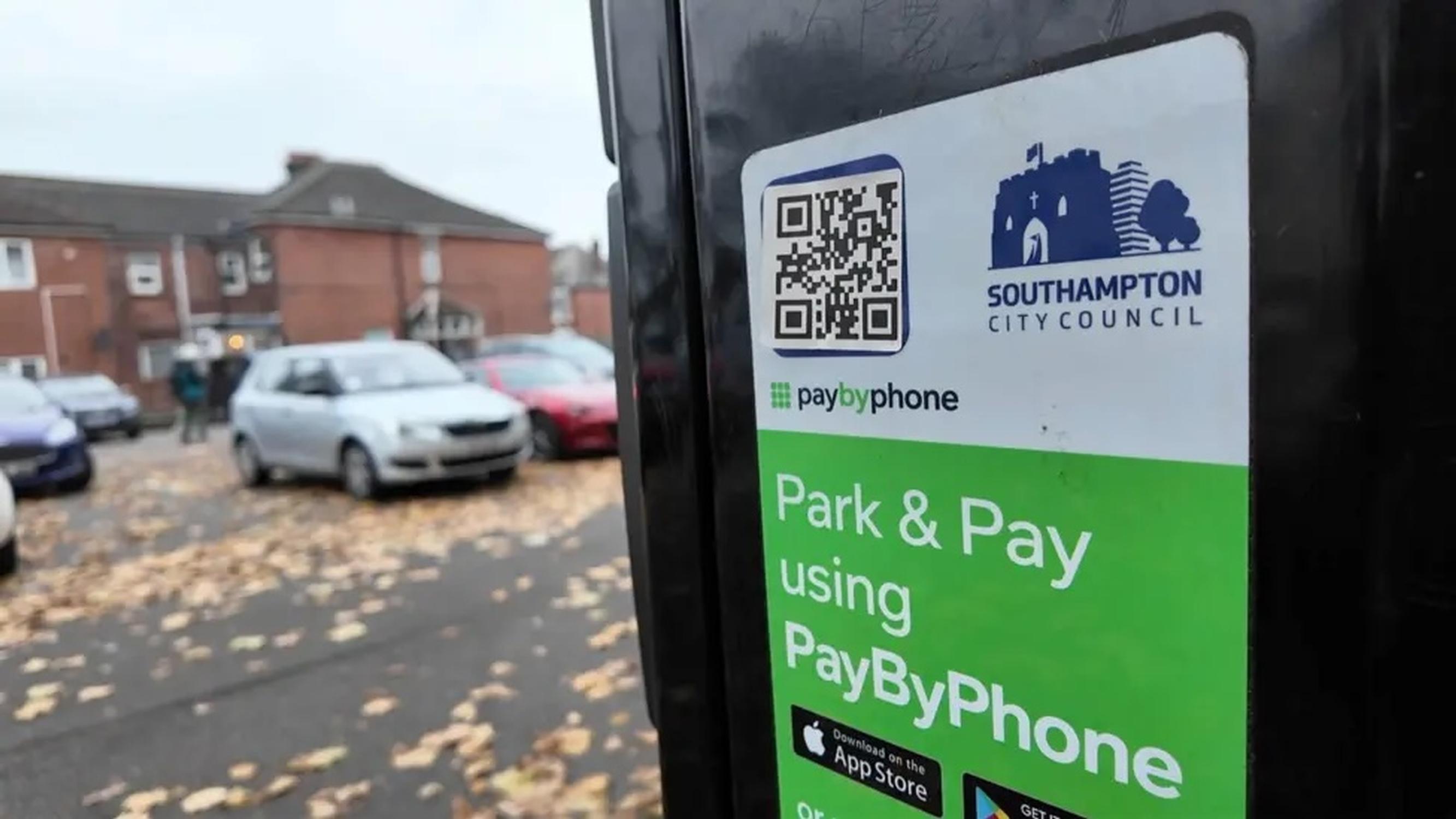 A fake QR code in Southampton