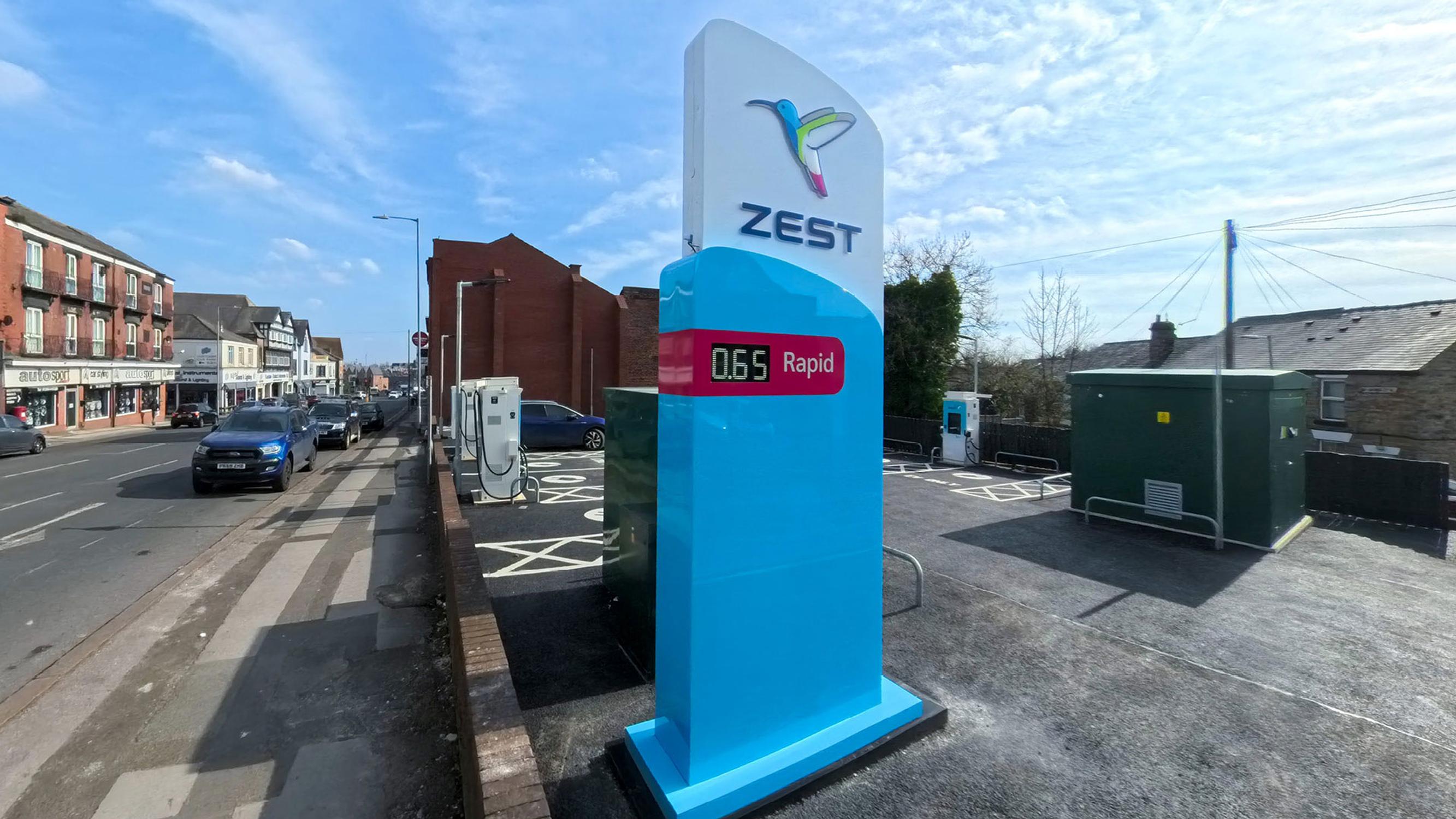 Ultra-rapid charging facility opens in Bolton car park