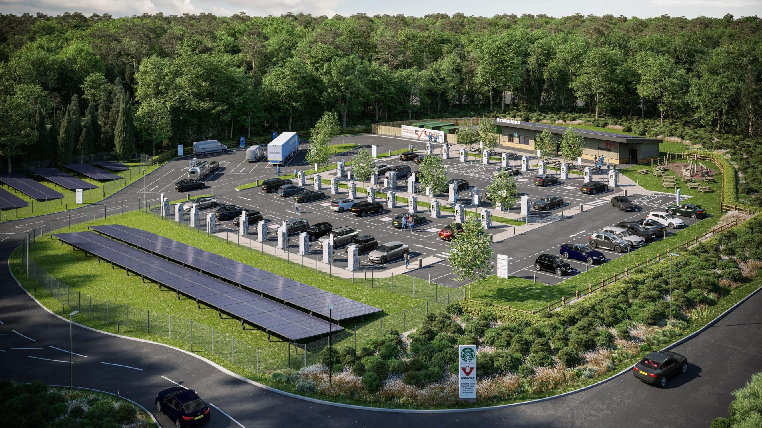 InstaVolt opens Winchester Superhub