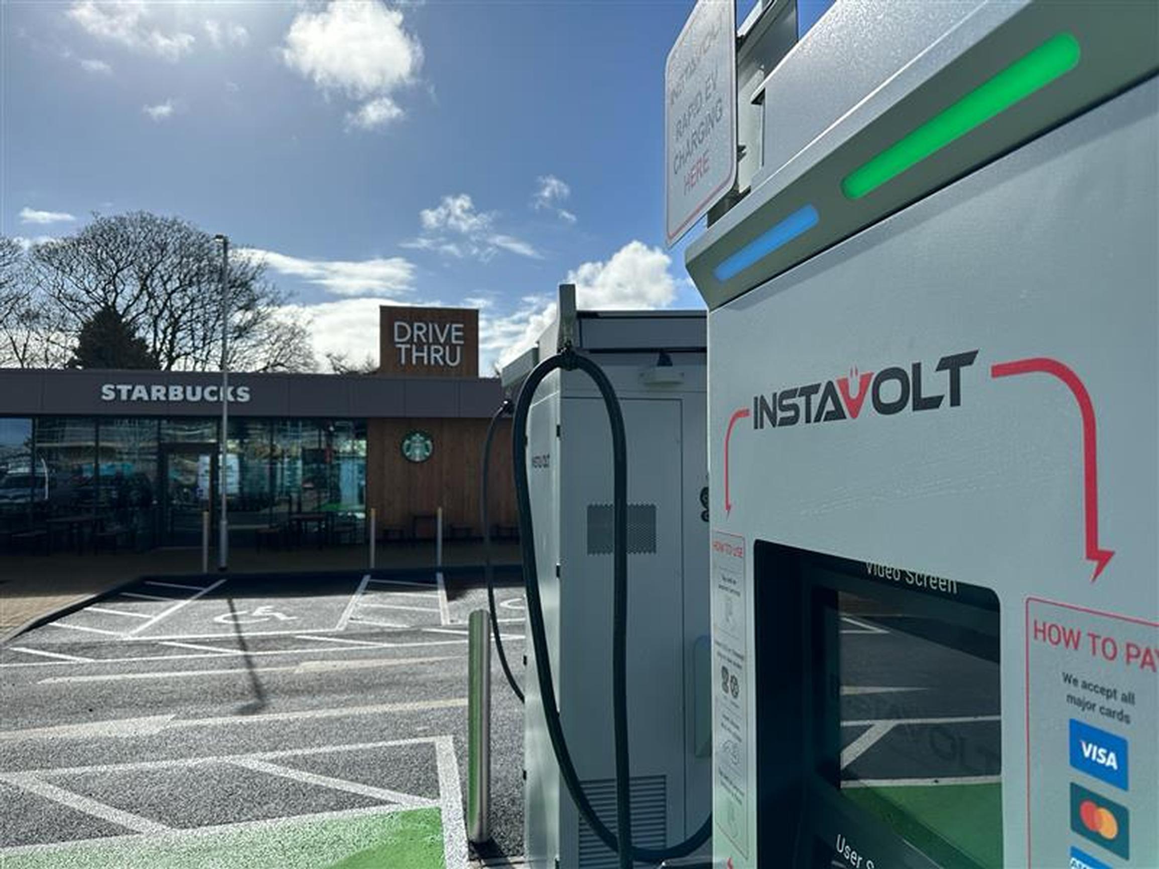 The InstaVolt hub in Skegness