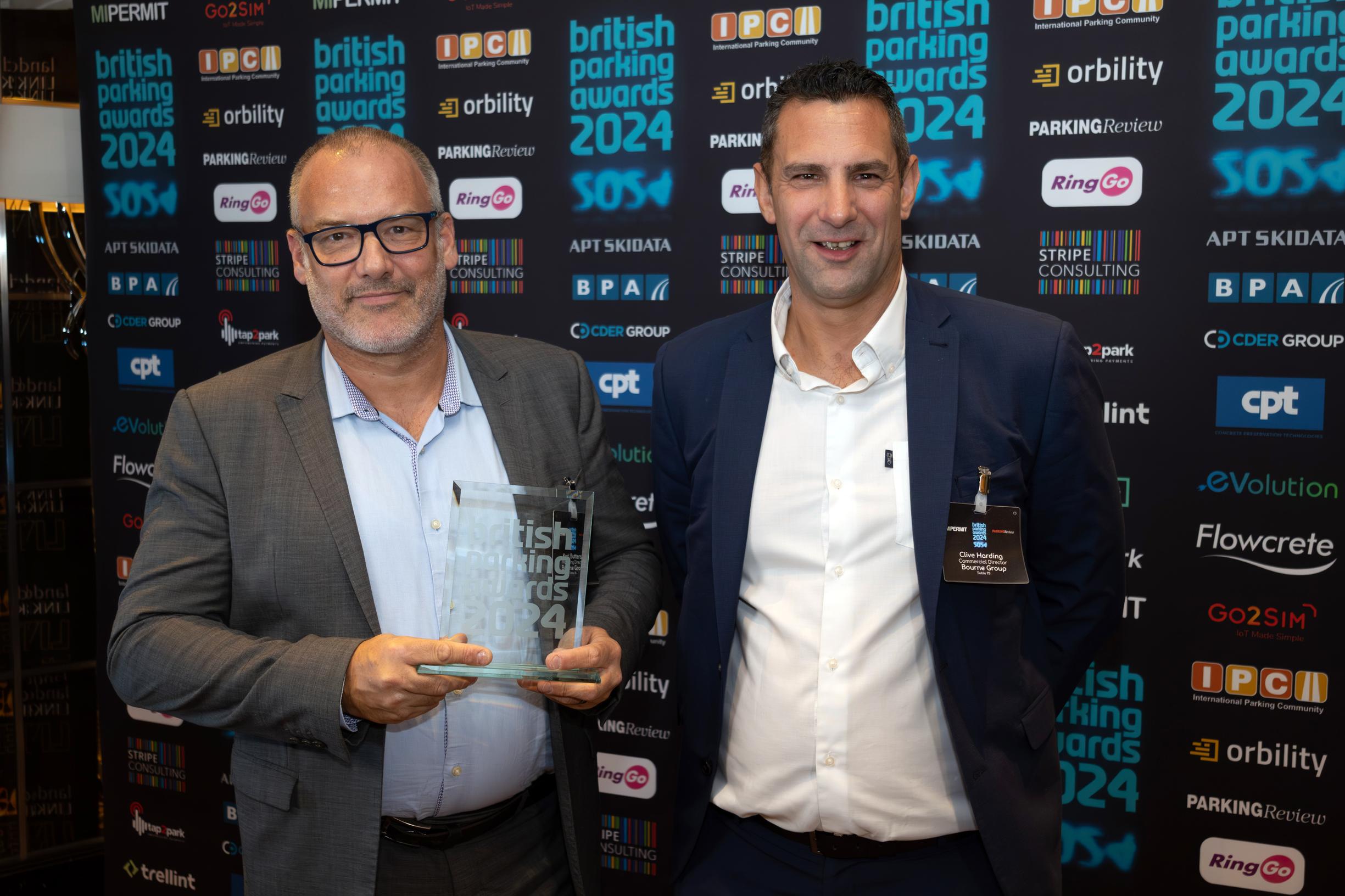 Bourne Parking’s Karl Butters and Clive Harding