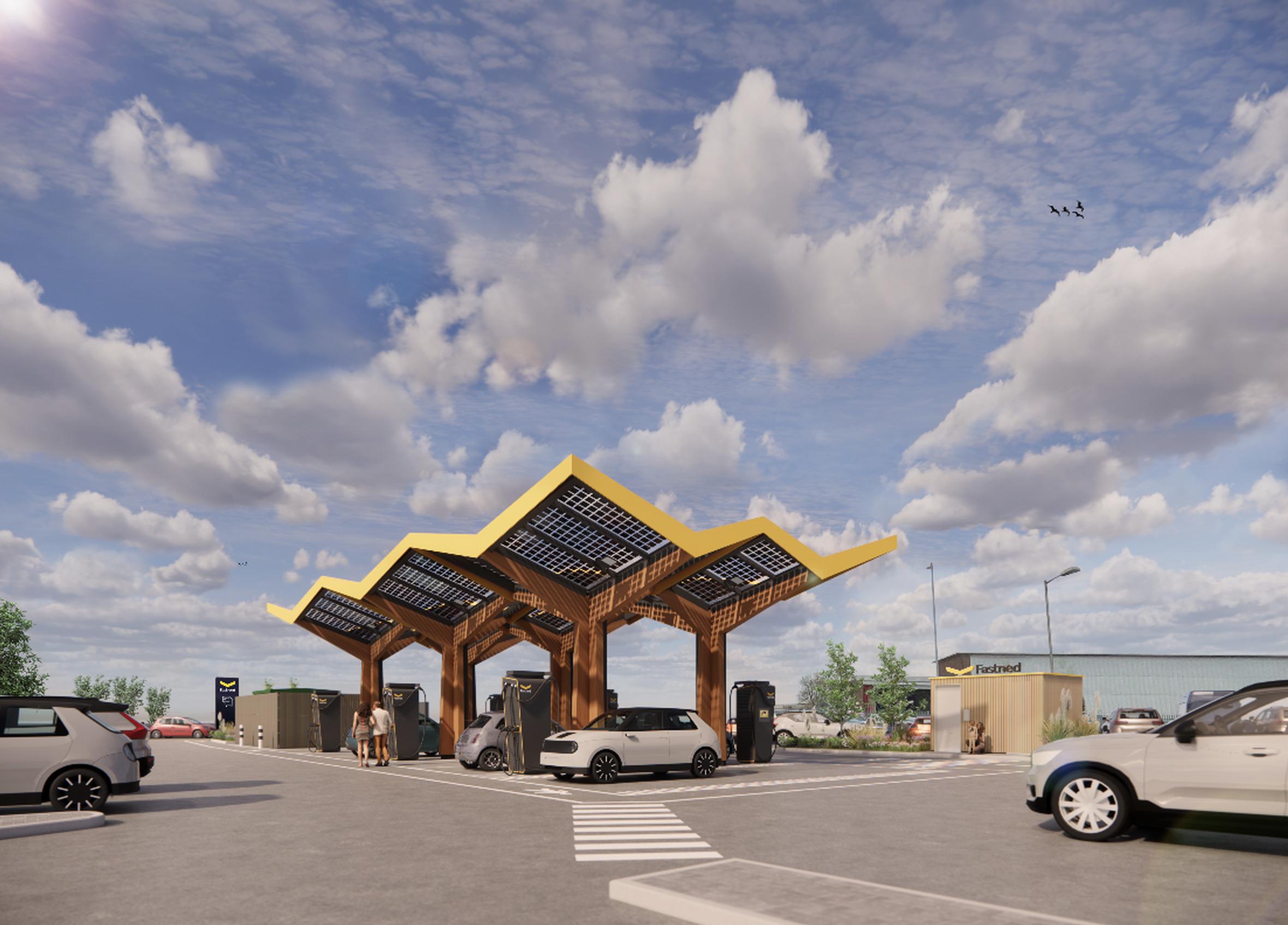 CGI of the Hatton Cross Fastned hub