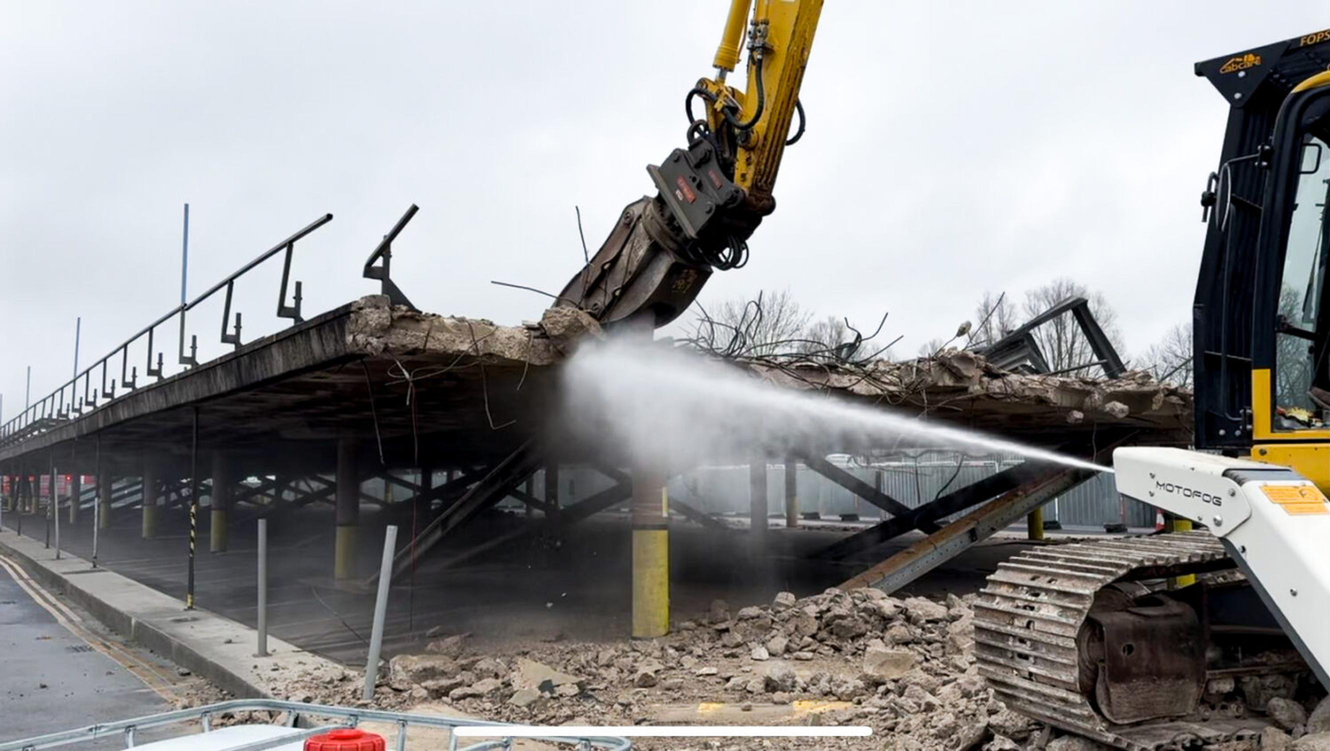 De-constructing Colchester station`s car park