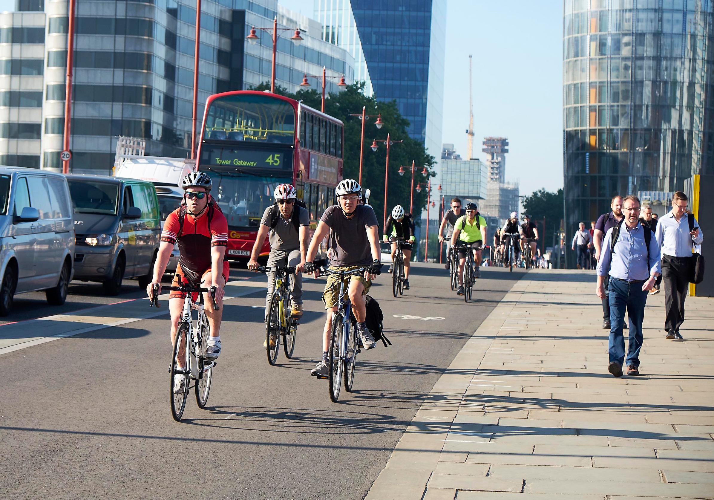 Since 2017 cycling in the Square Mile has increased by 70% while motor traffic has reduced 34%, data shows