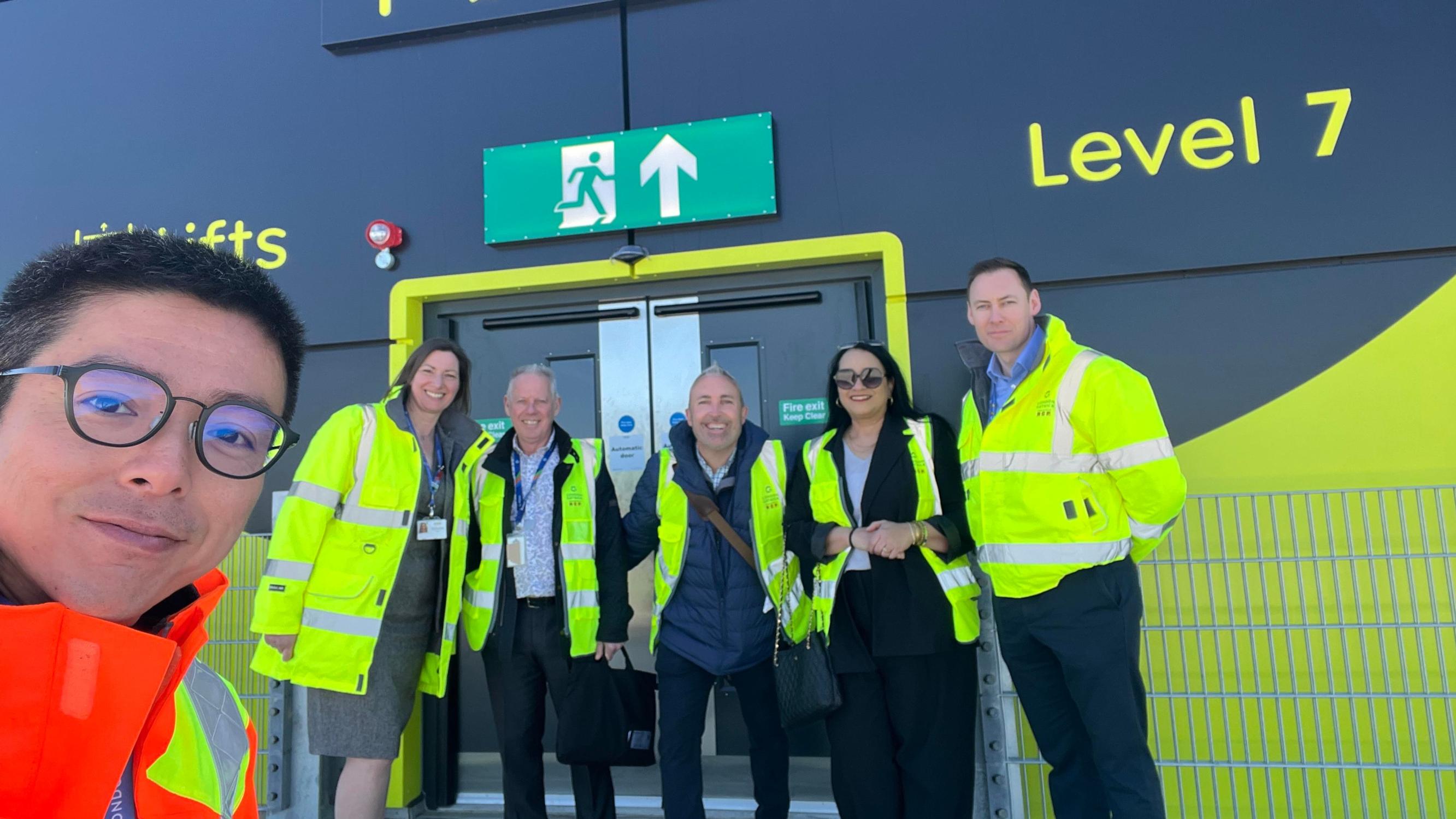 Billy Wong (London Gatwick), Deb McLaughlin (NCP), Philip Edwards (Sussex Police), Warren Bradshaw (BPA area manager), Yasmin Jeffries (BPA business development manager) and Gregg Clark (NCP)