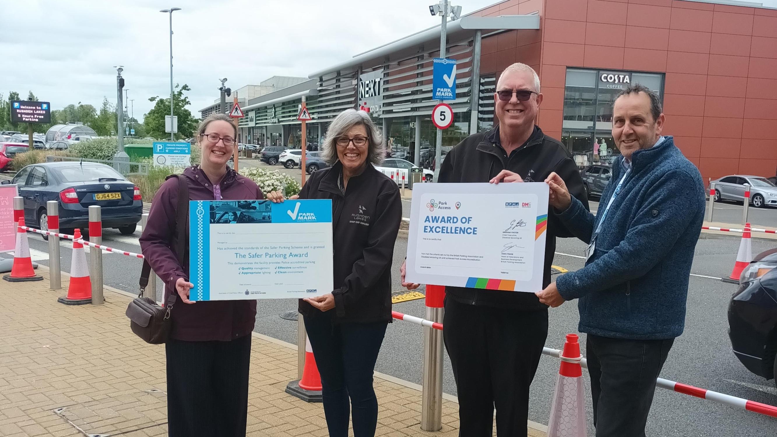 Rushden Lakes retail park earns Park Mark and Park Access awards