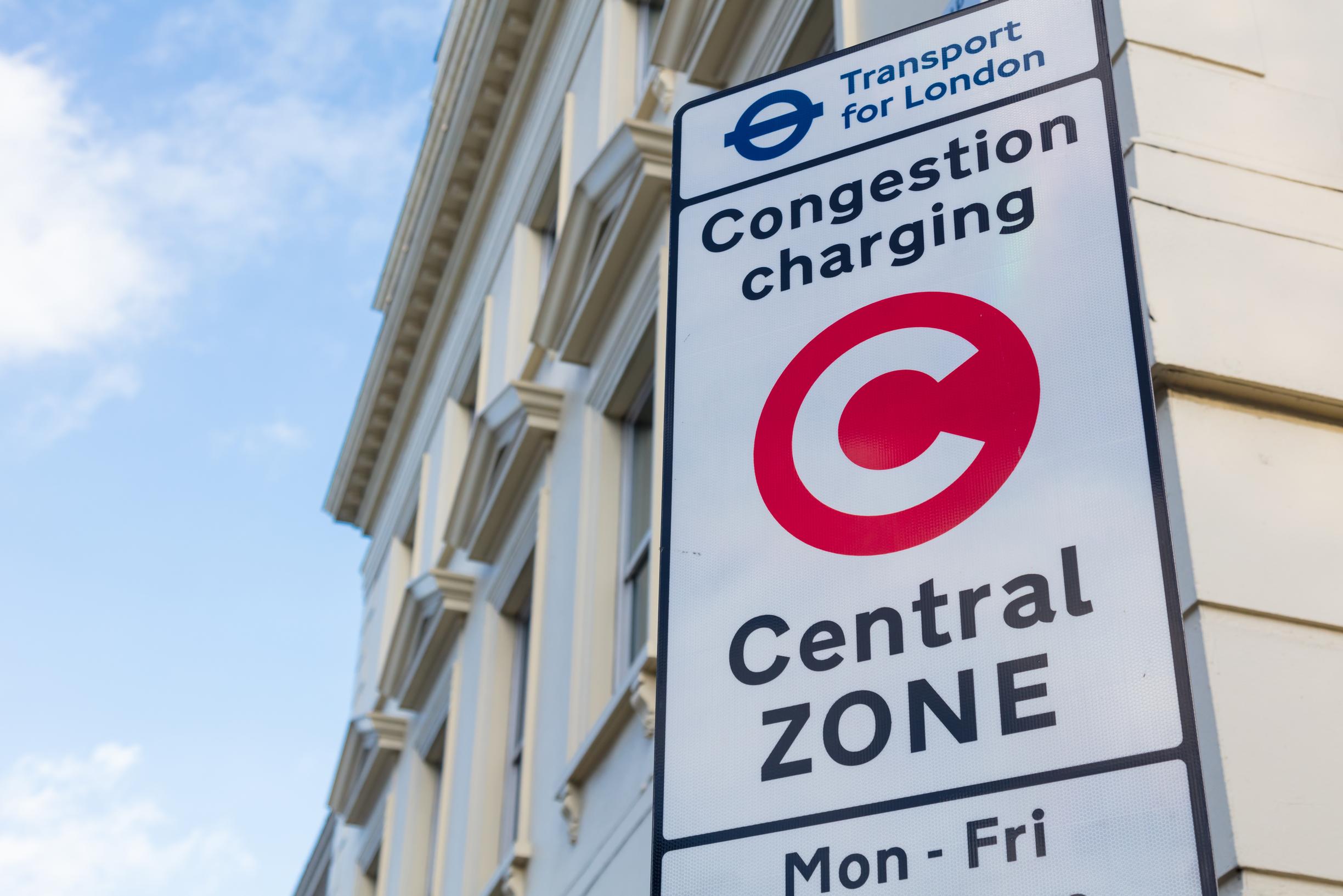 Congestion Charge sign (TfL)