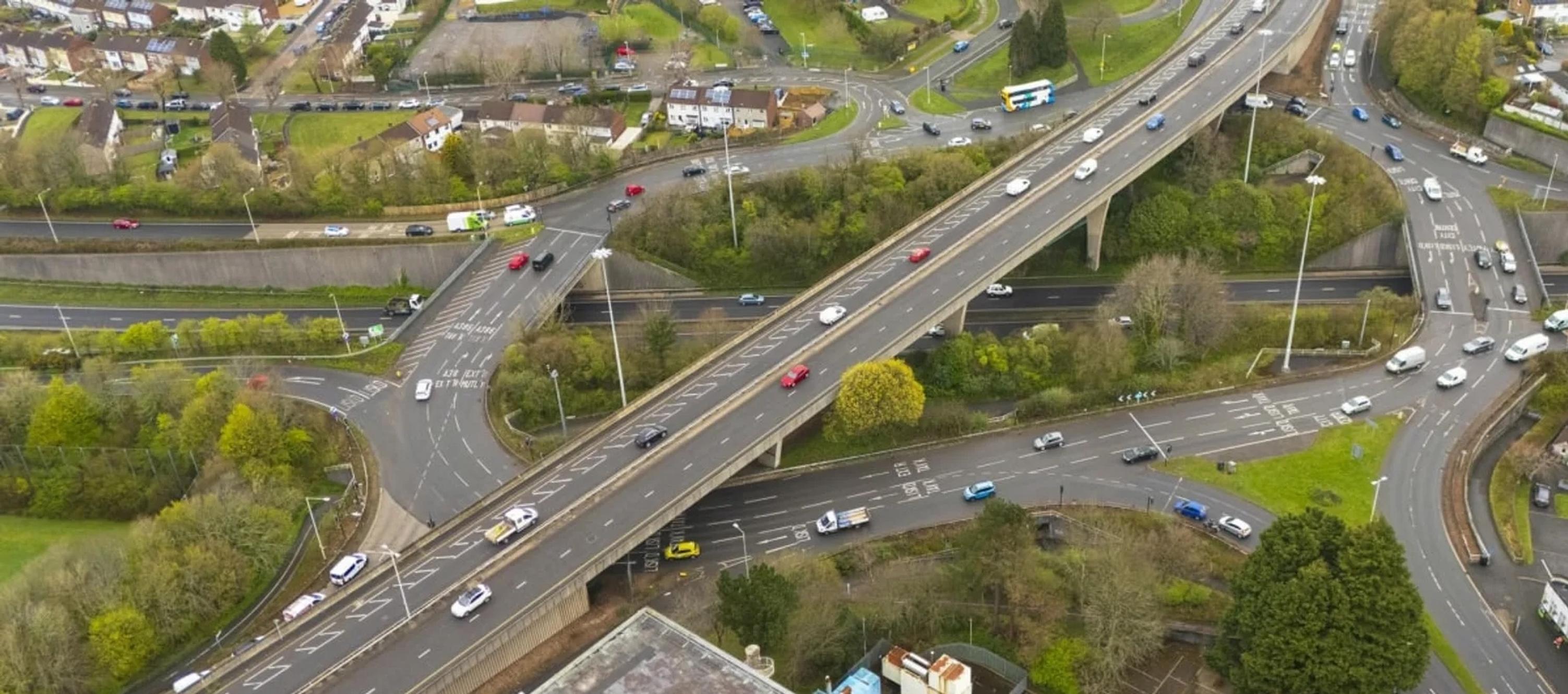 The current Manadon roundabout