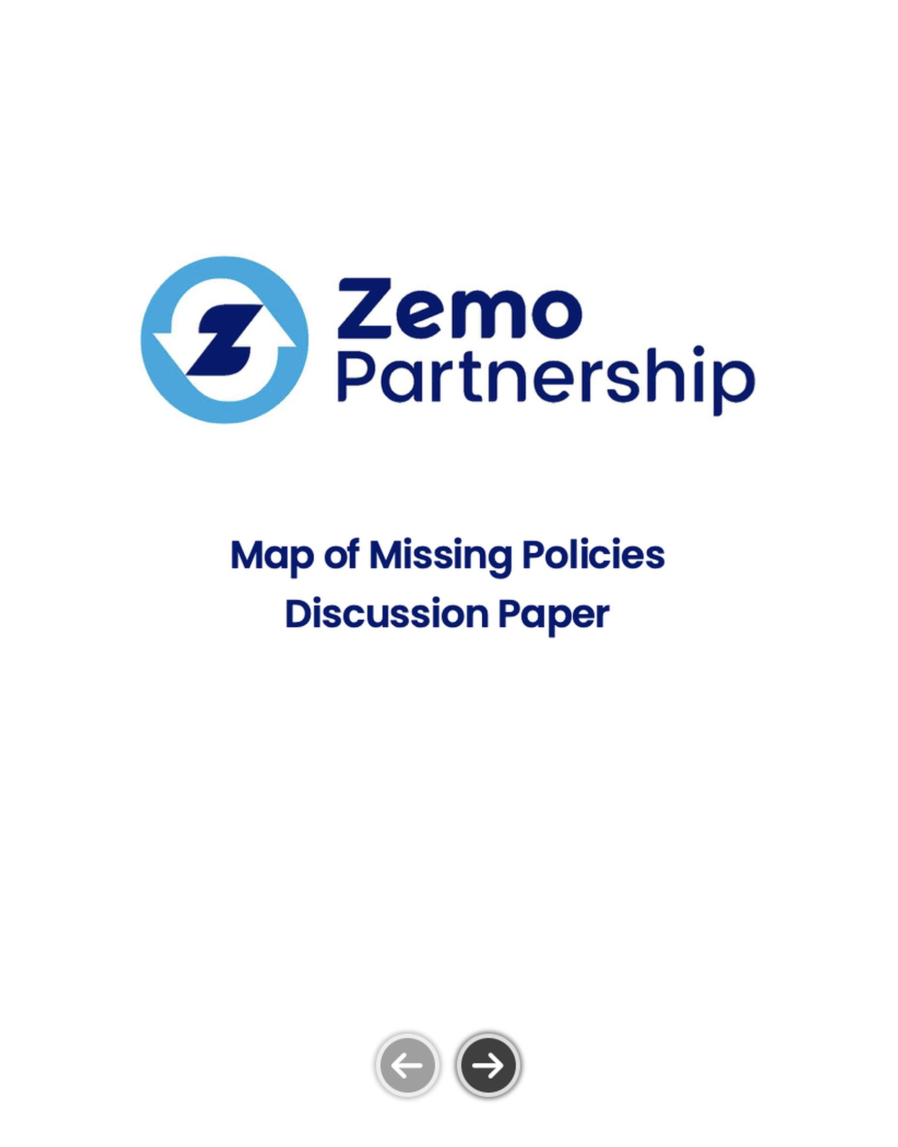 The Map of Missing Policies