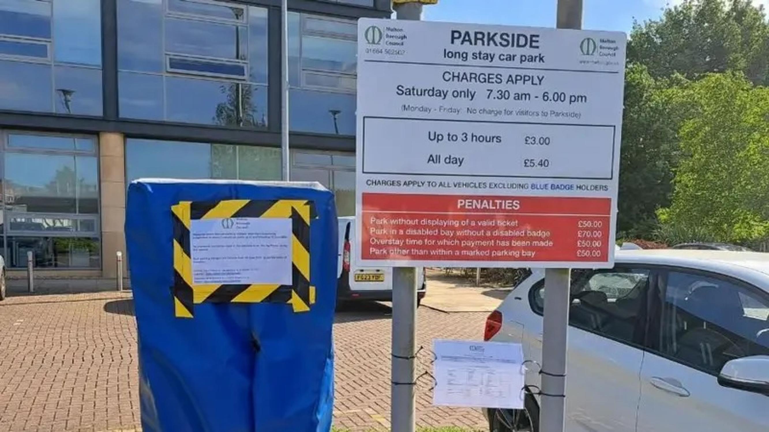 A bagged P&D machine (Melton Borough Council)