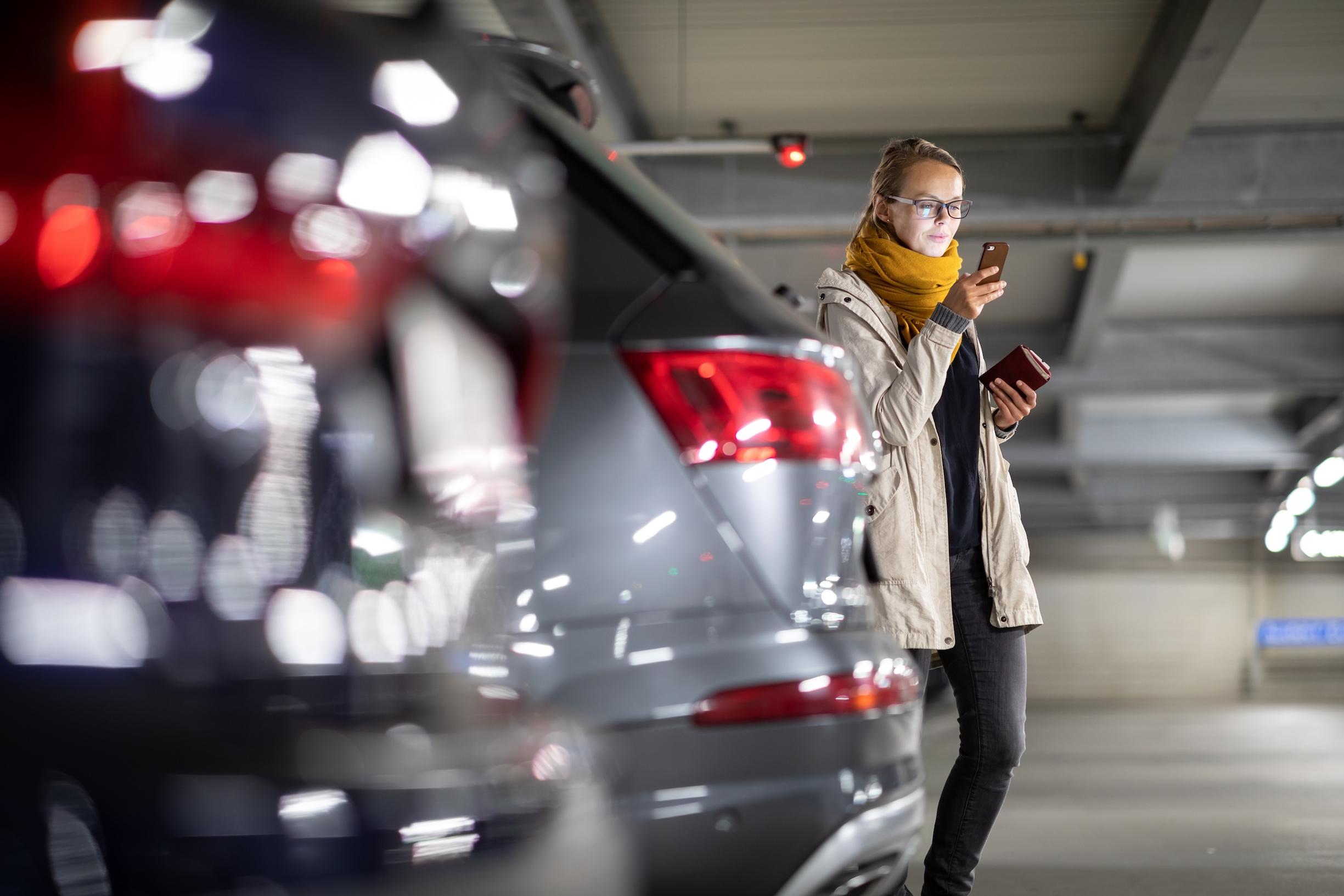 A recent survey has shown that 62% women are scared of walking in multi-storey car parks.