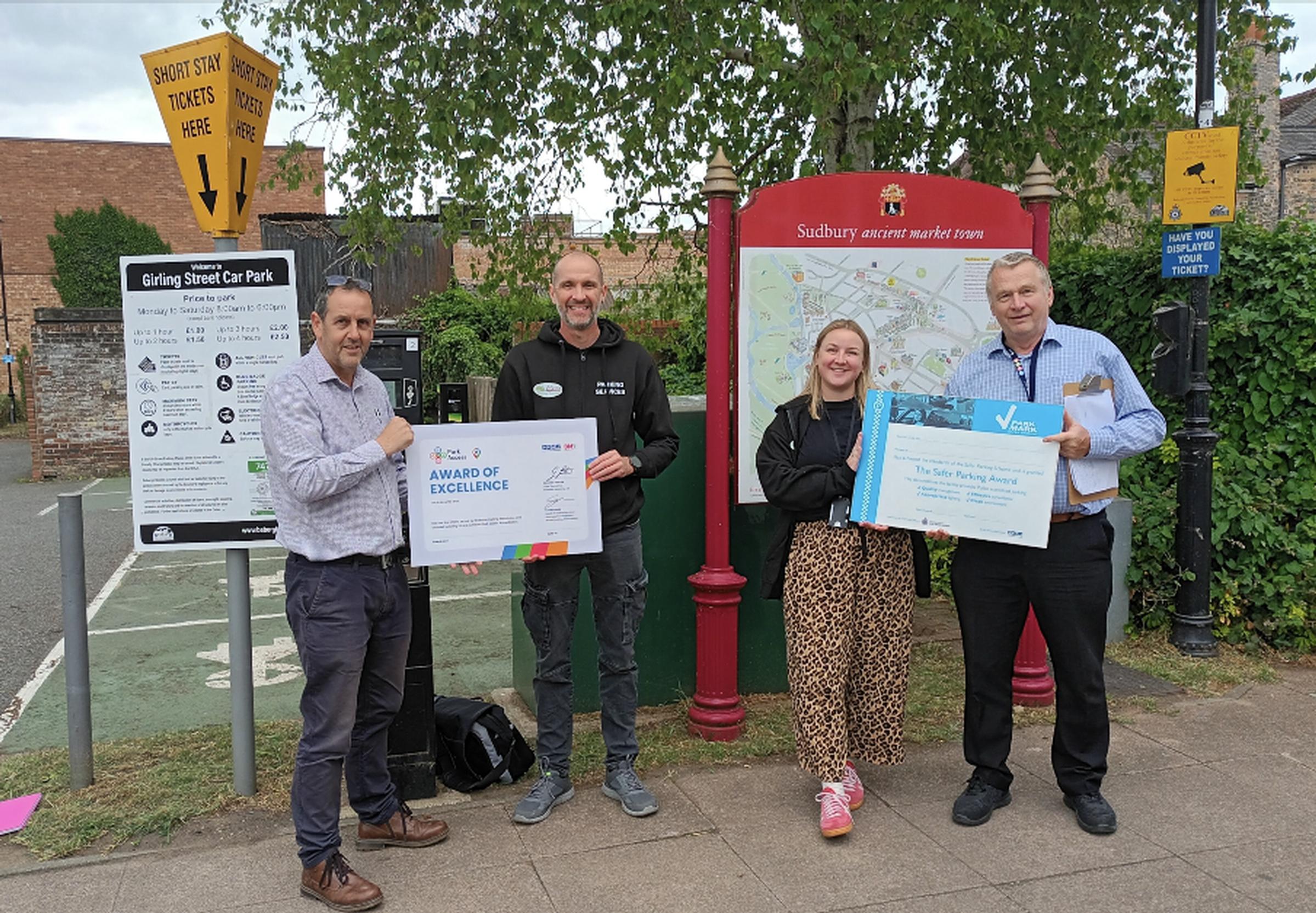 BPA area manager Colin Sproats, Babergh and Mid Suffolk’s Matt Smith and Lauren Frost-Stevens, and DOCO Phil Kemp