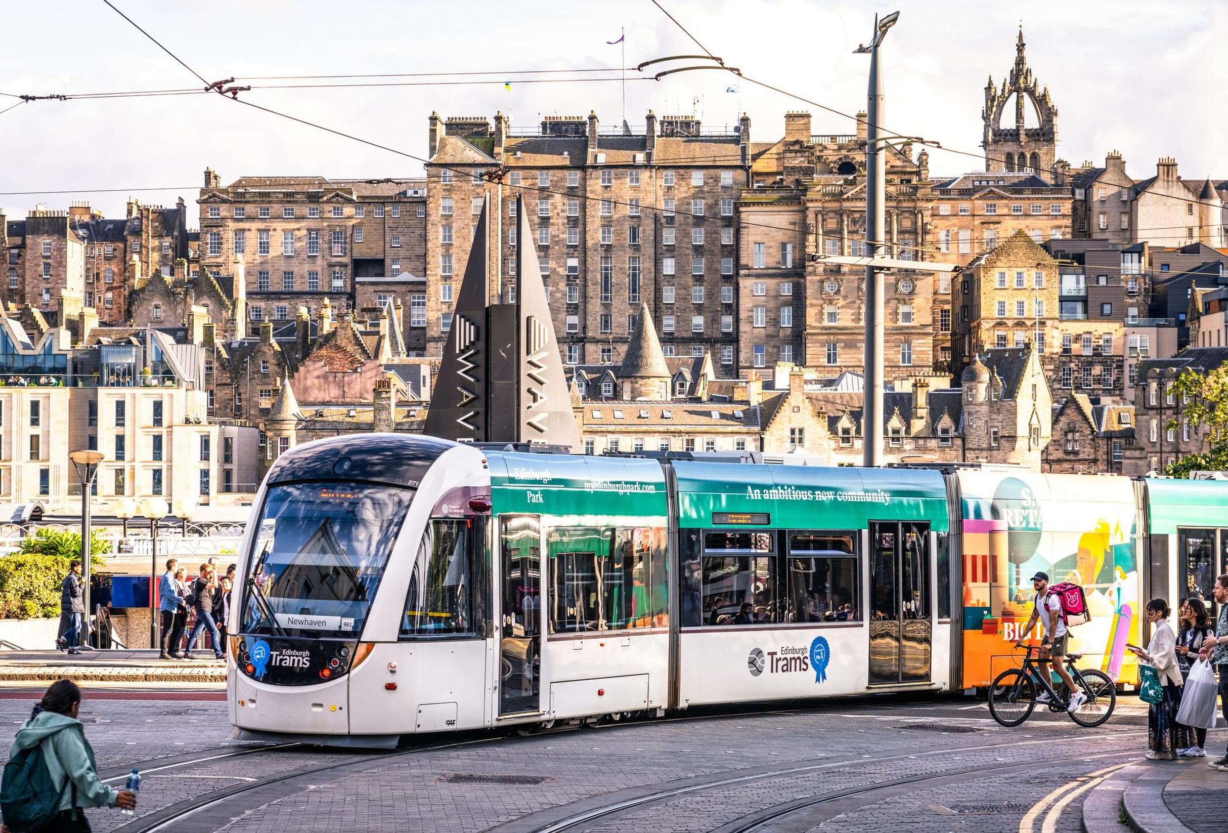 Edinburgh’s modern tram system began operation in 2014
