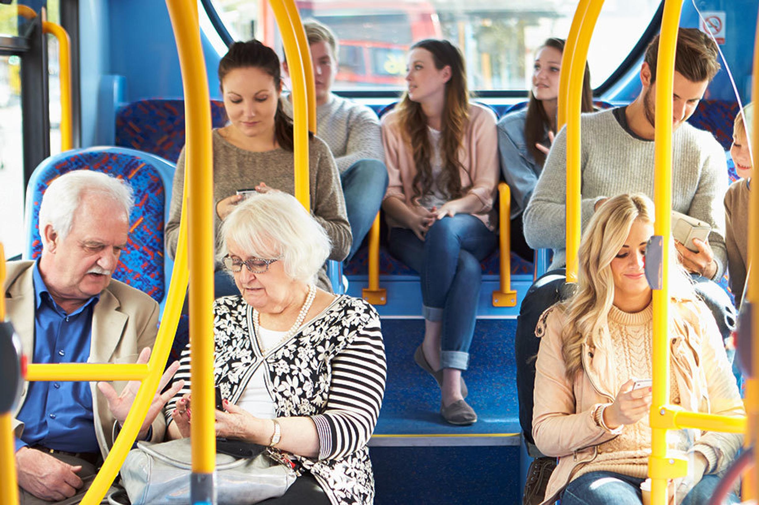 From next April, the age people can apply for a free bus pass in England will change from 66 to 67