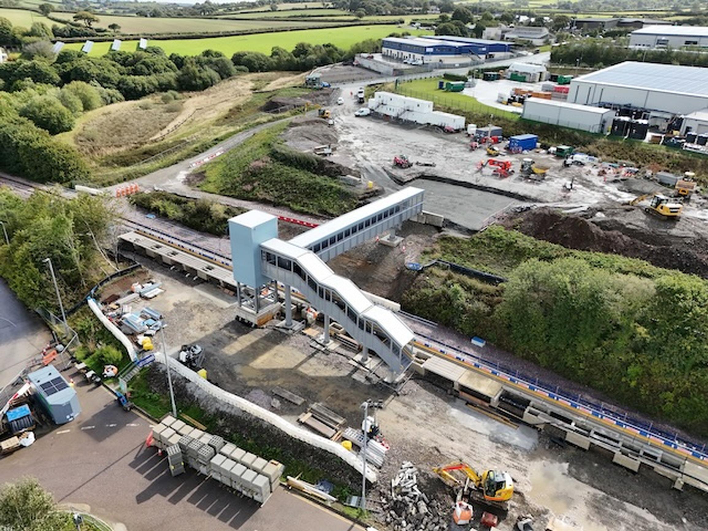 Okehampton Interchange construction is underway