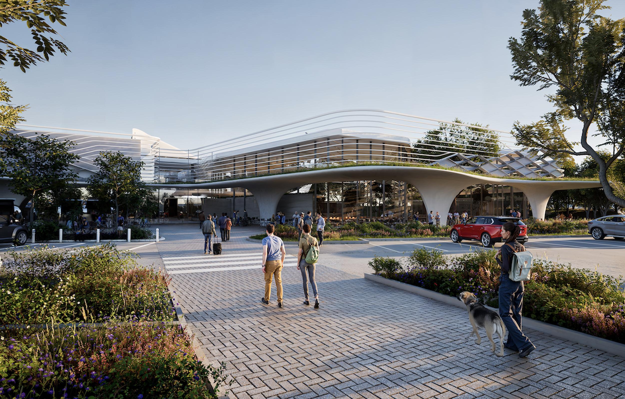 Design for the new LeShuttle car park