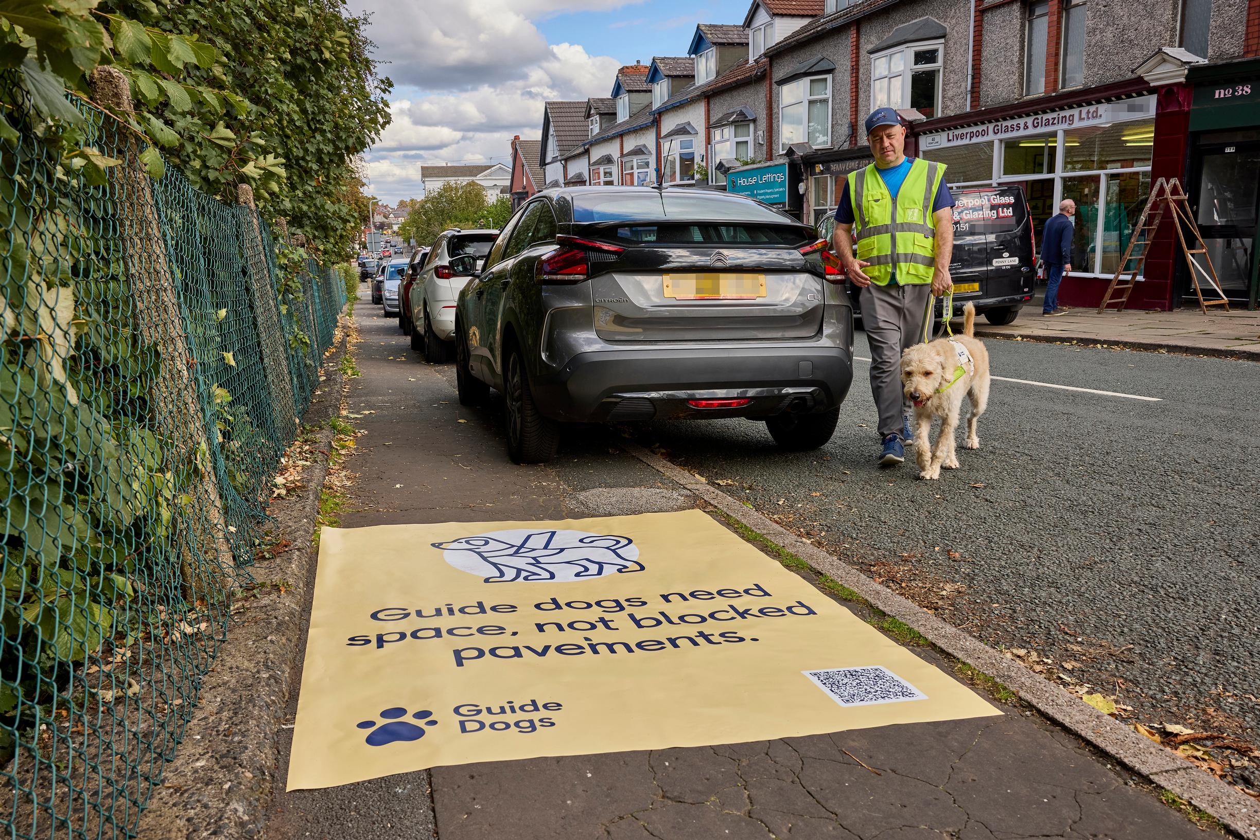 Vehicles obstructing pathways cause huge difficulties for pedestrians, particularly people with sight loss, wheelchair users and people with prams