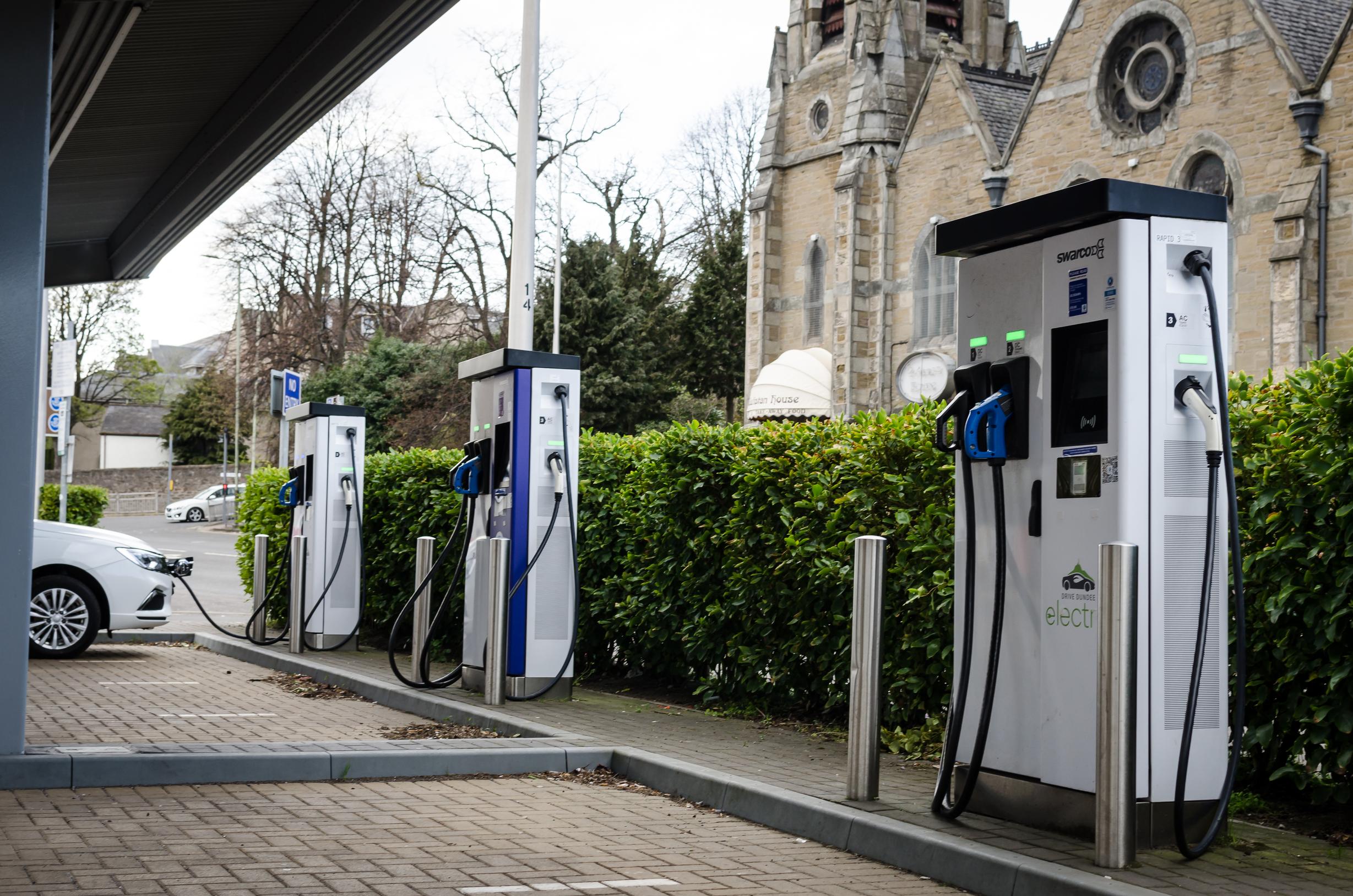 A charging hub in Dundee