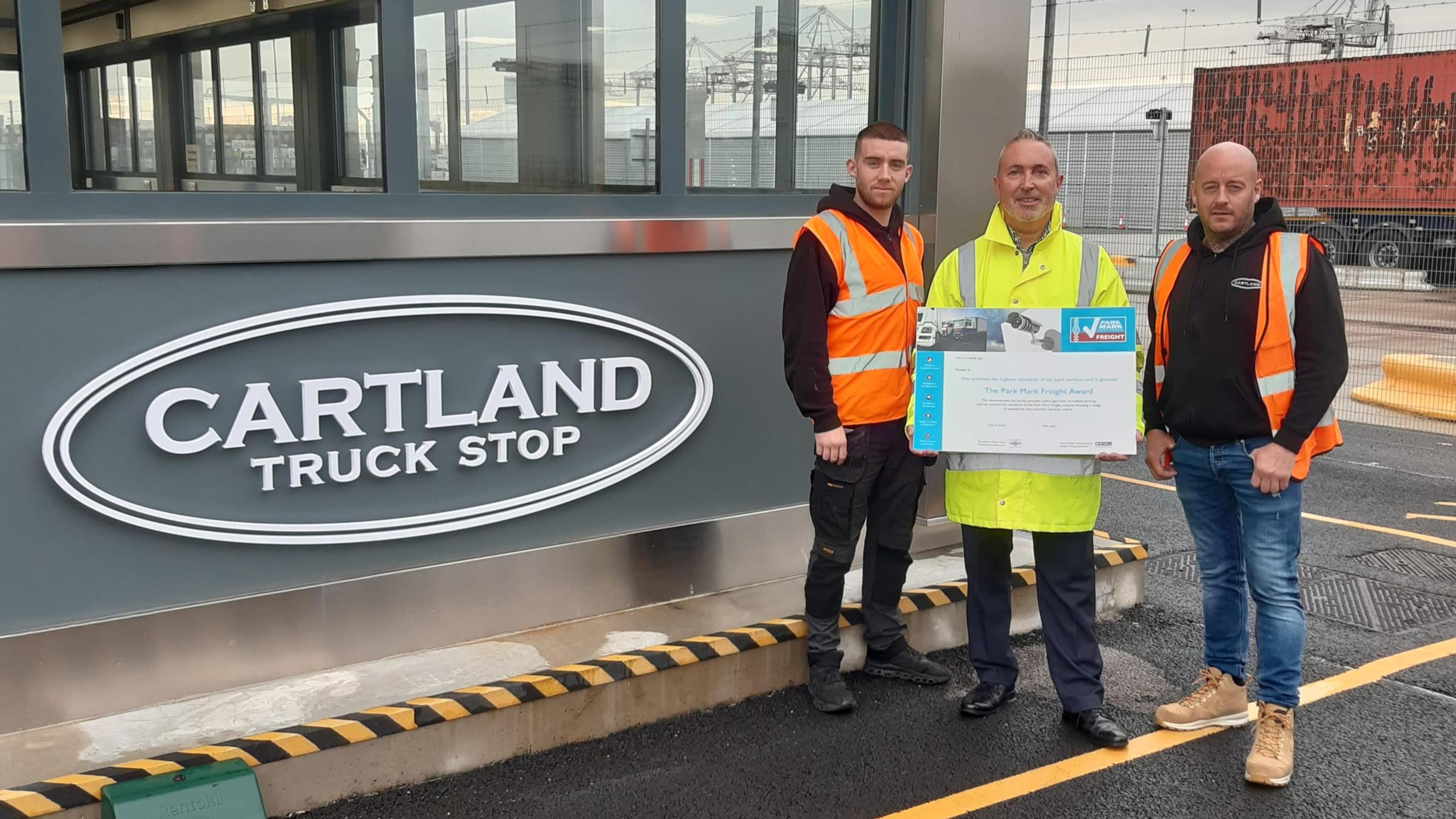 Cartland Truck Stop achieves Park Mark Freight standard