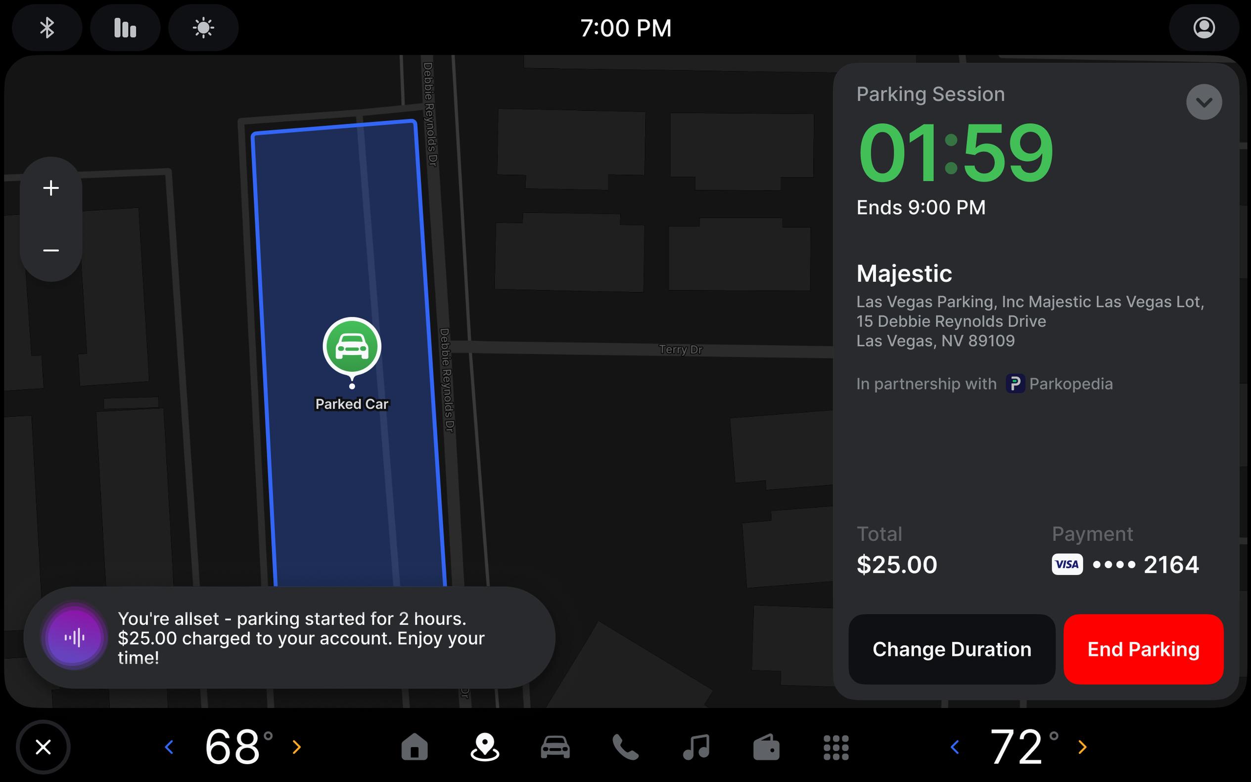 The Parkopedia and Soundhound AI Agent