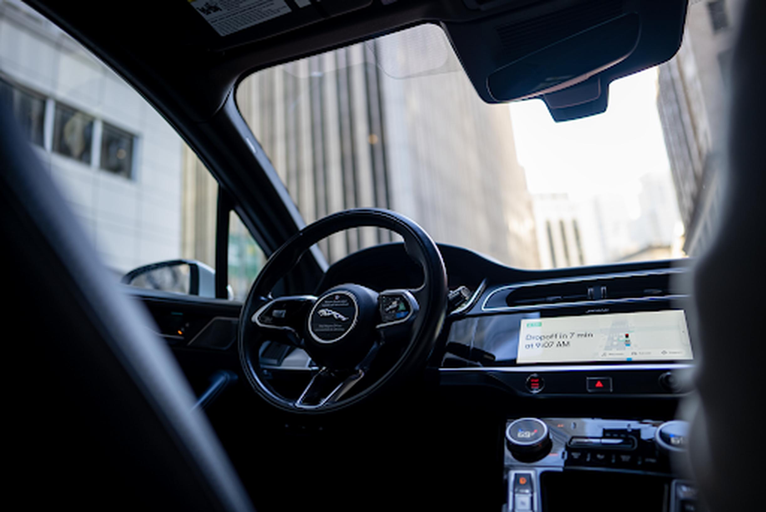 Inside a Waymo driverless car