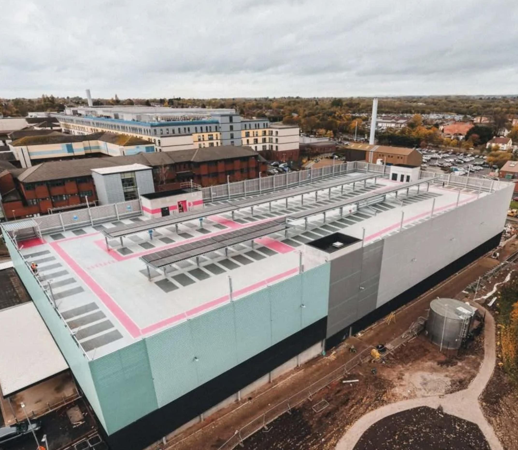 The Royal Derby Hospital car park