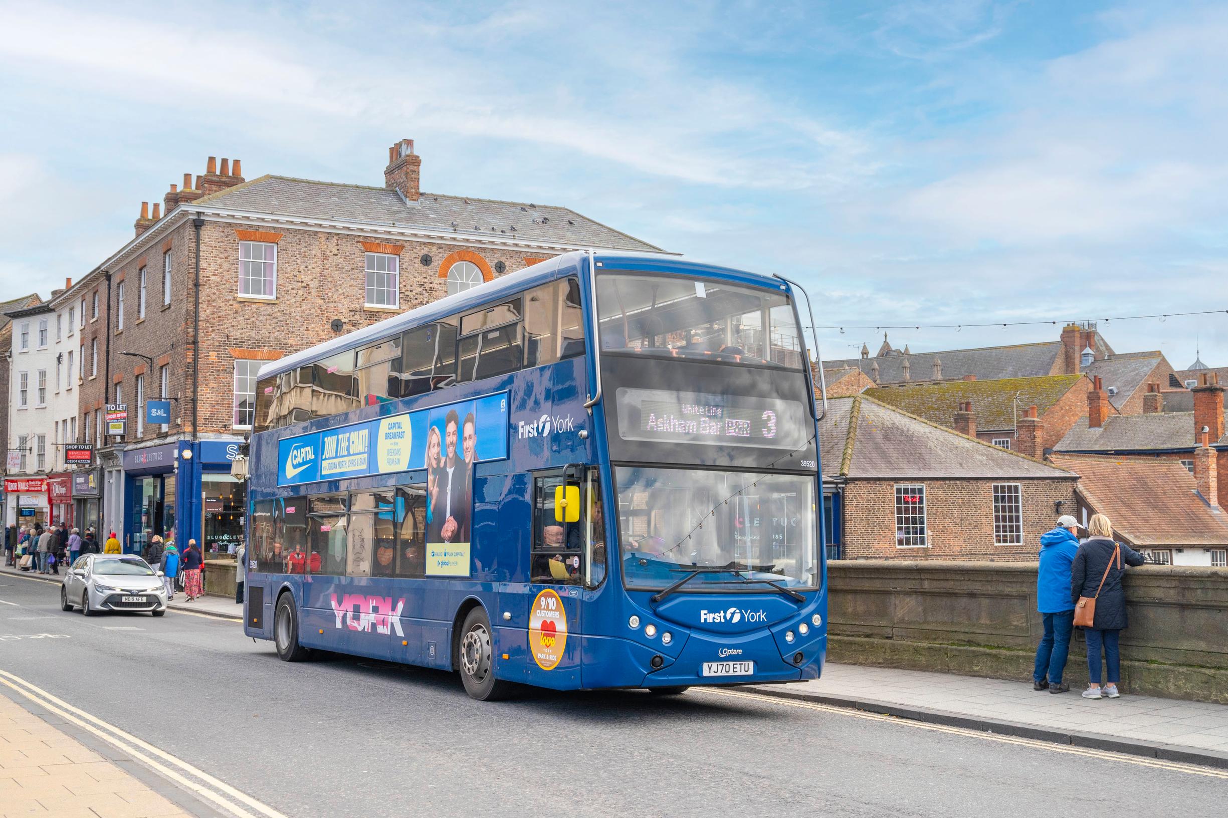 A First Bus P&R bus in York