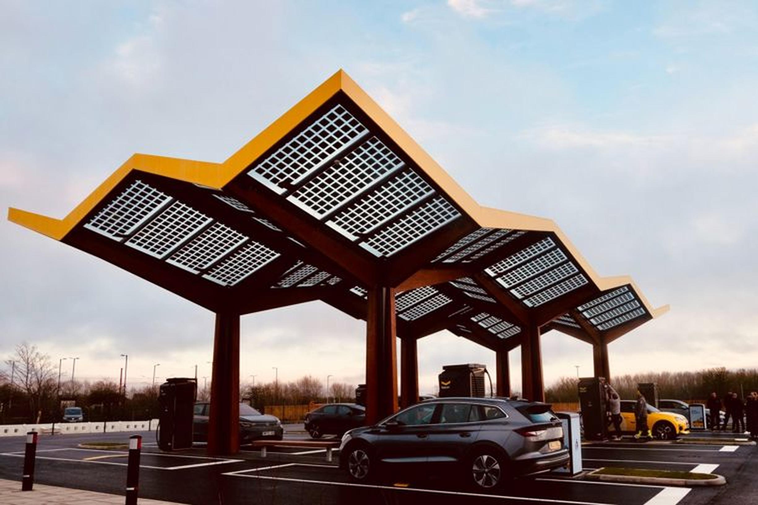 The Fastned hub at Newcastle International Airport