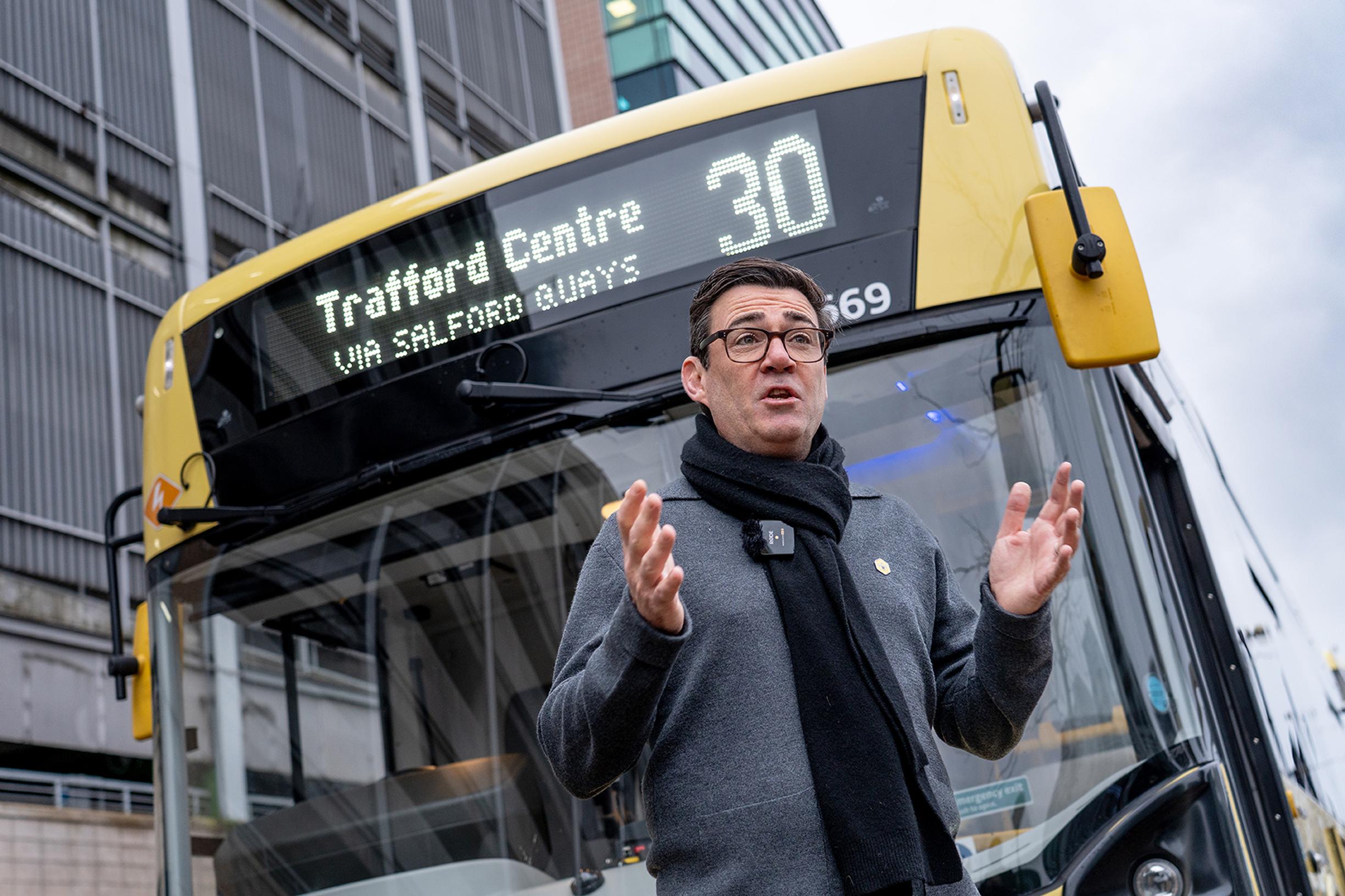 Manchester’s Bee Network launches electric bus route