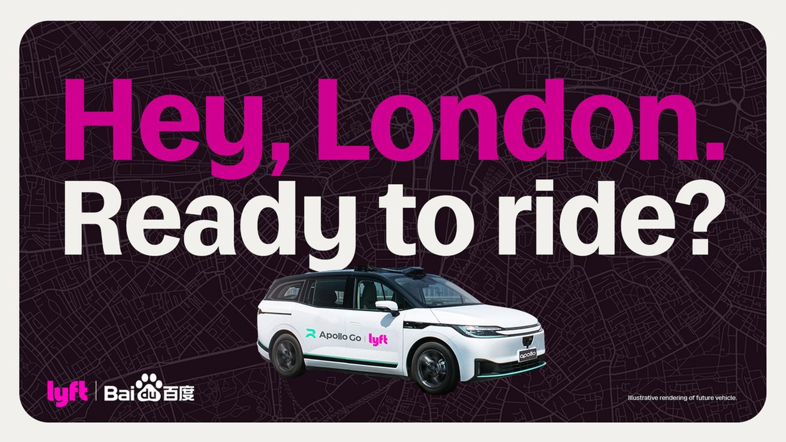 Lyft partners with China's Baidu to trial robotaxis in London