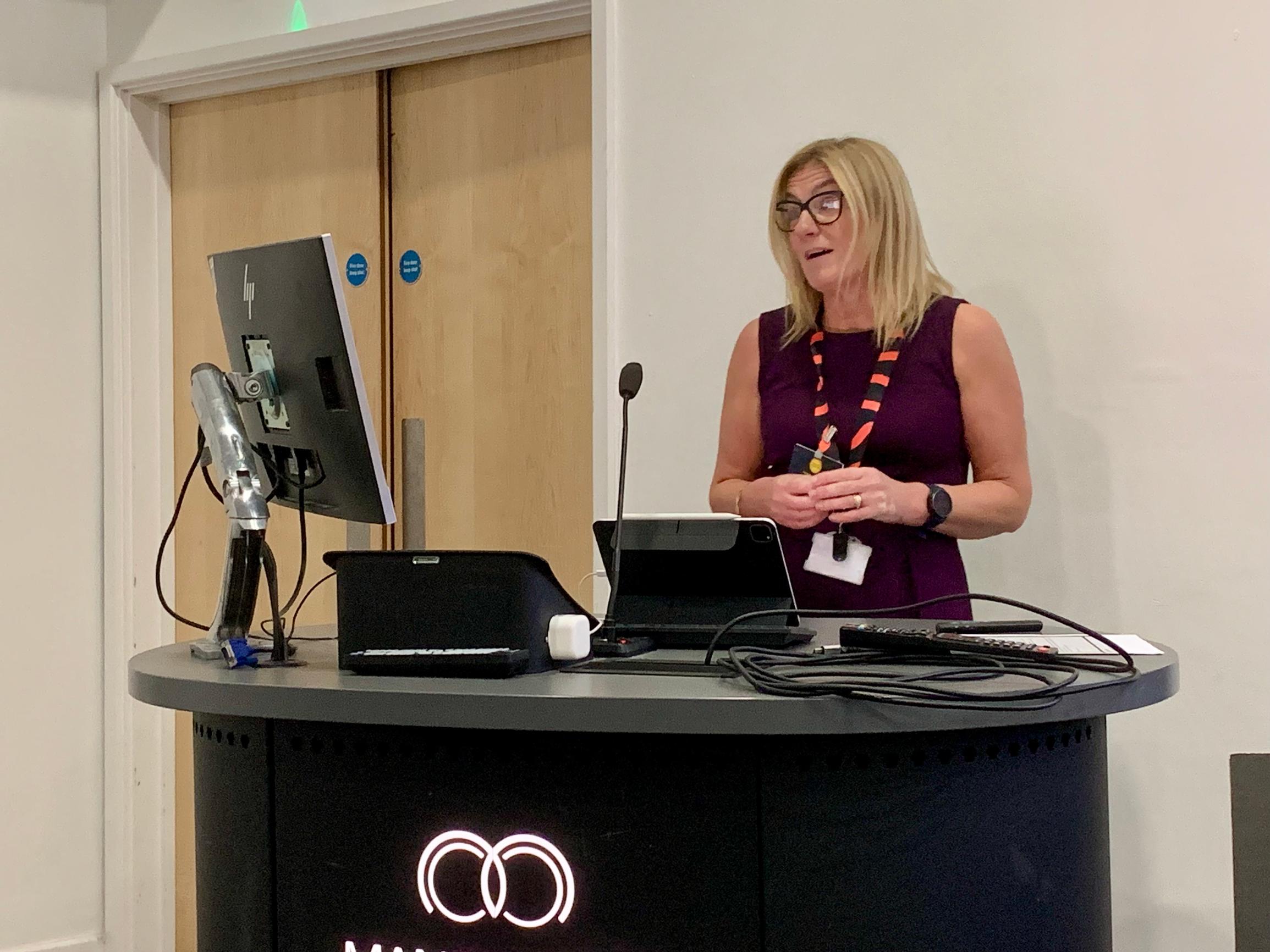 Tina Glover speaking at Traffic + Parking 2025