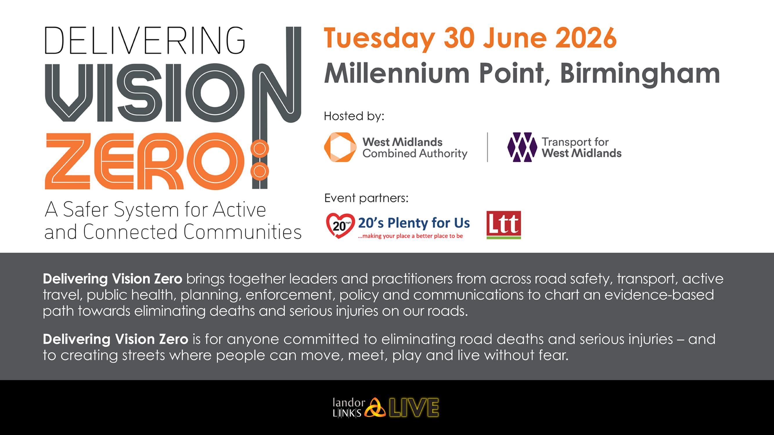 Delivering Vision Zero: A Safer System for Active and Connected Communities - Call for Papers