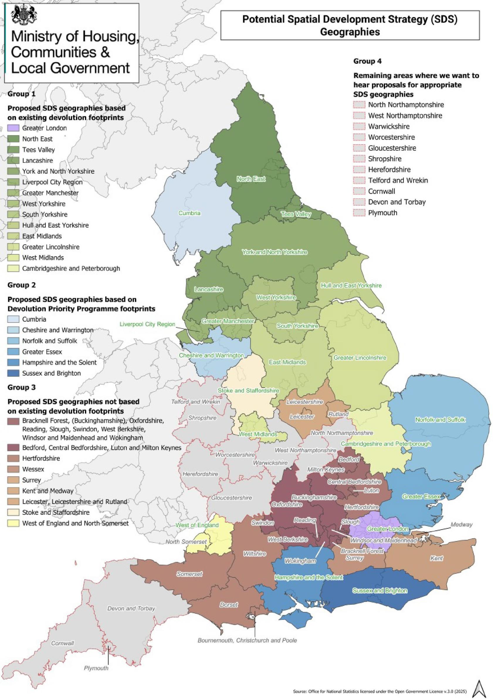 Government consults on new Spatial Development Strategy areas
