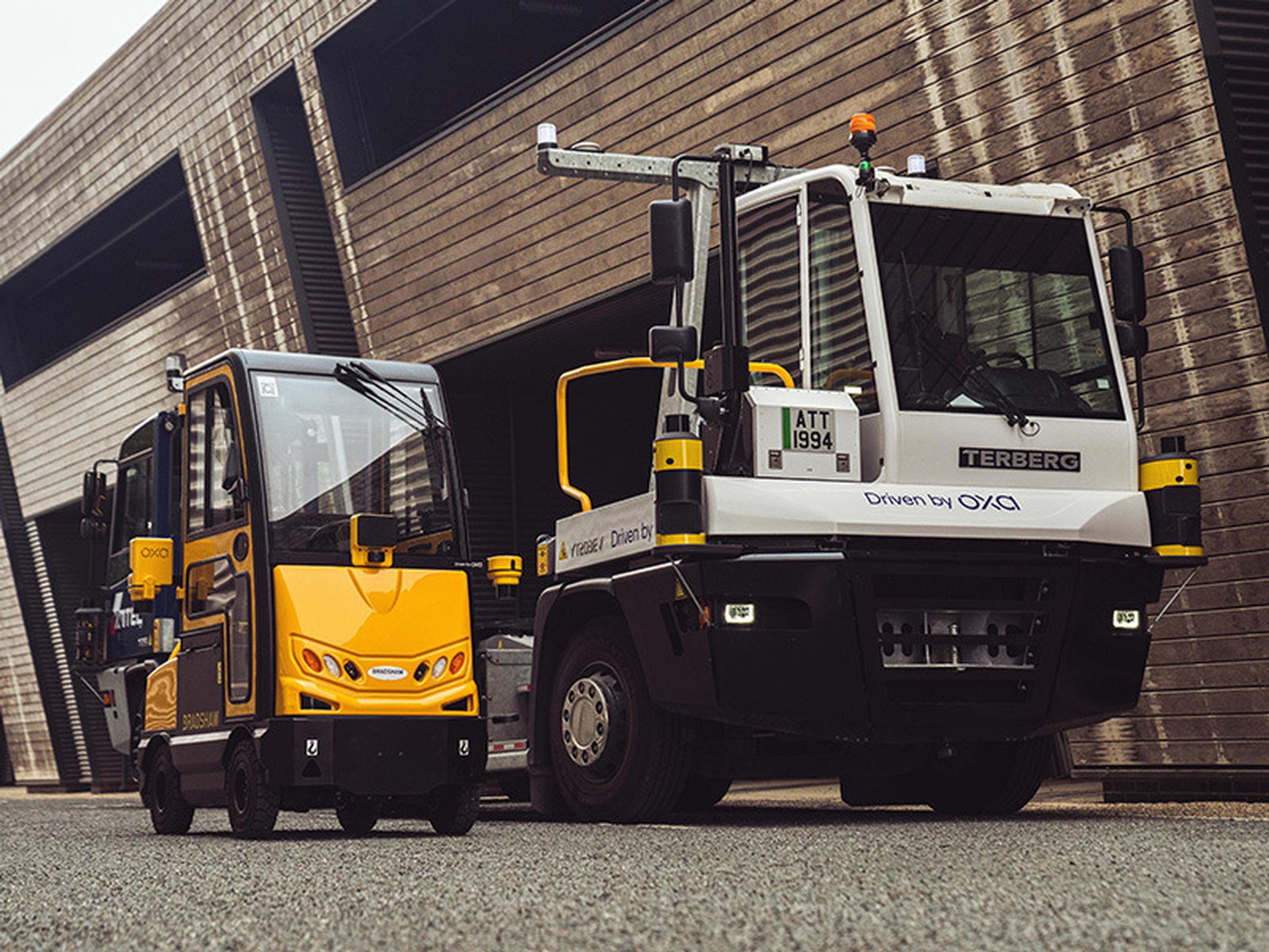 Terberg and Bradshaw T800 vehicles driven by Oxa