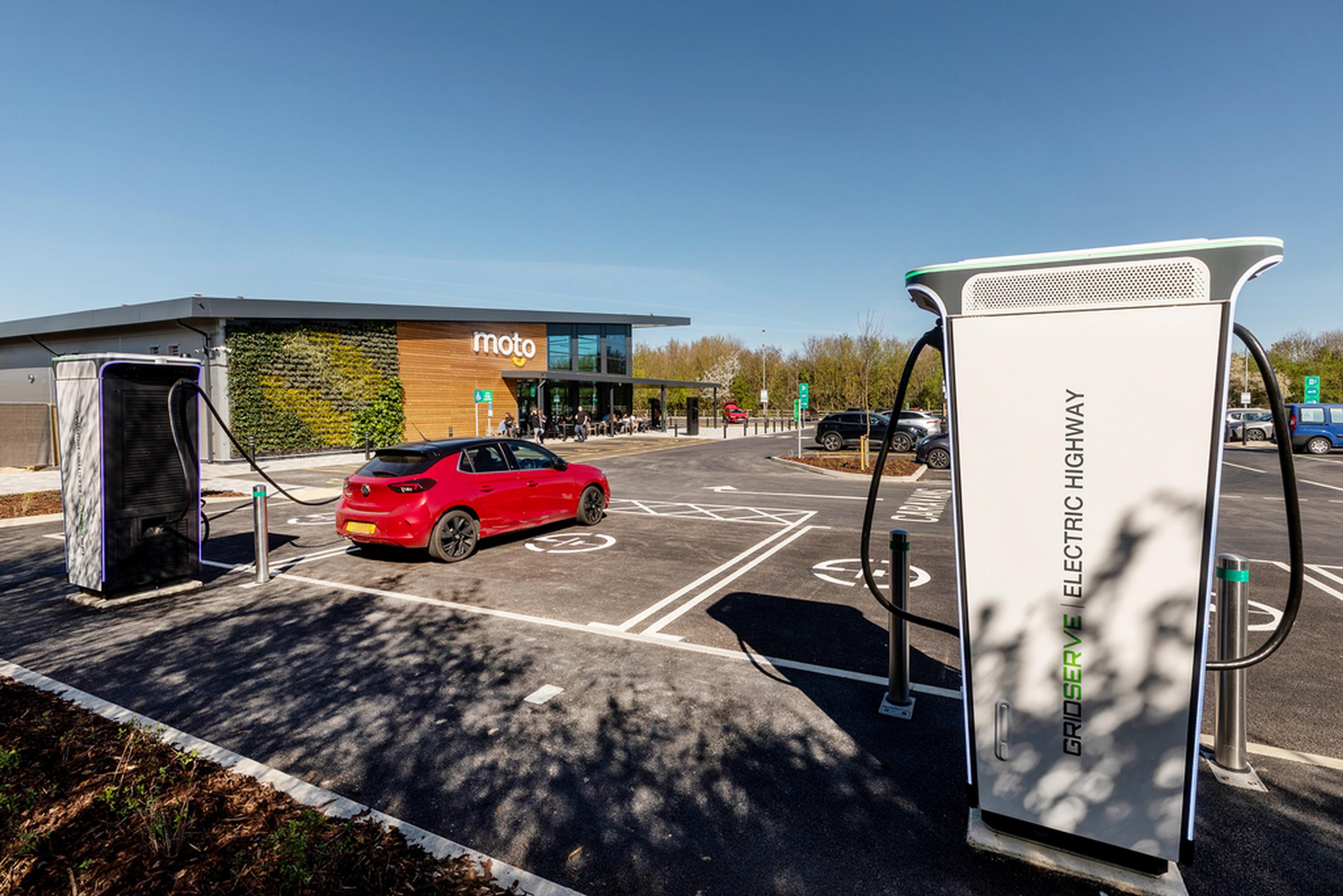 GRIDSERVE and Moto double EV charging provision at Sawtry MSA