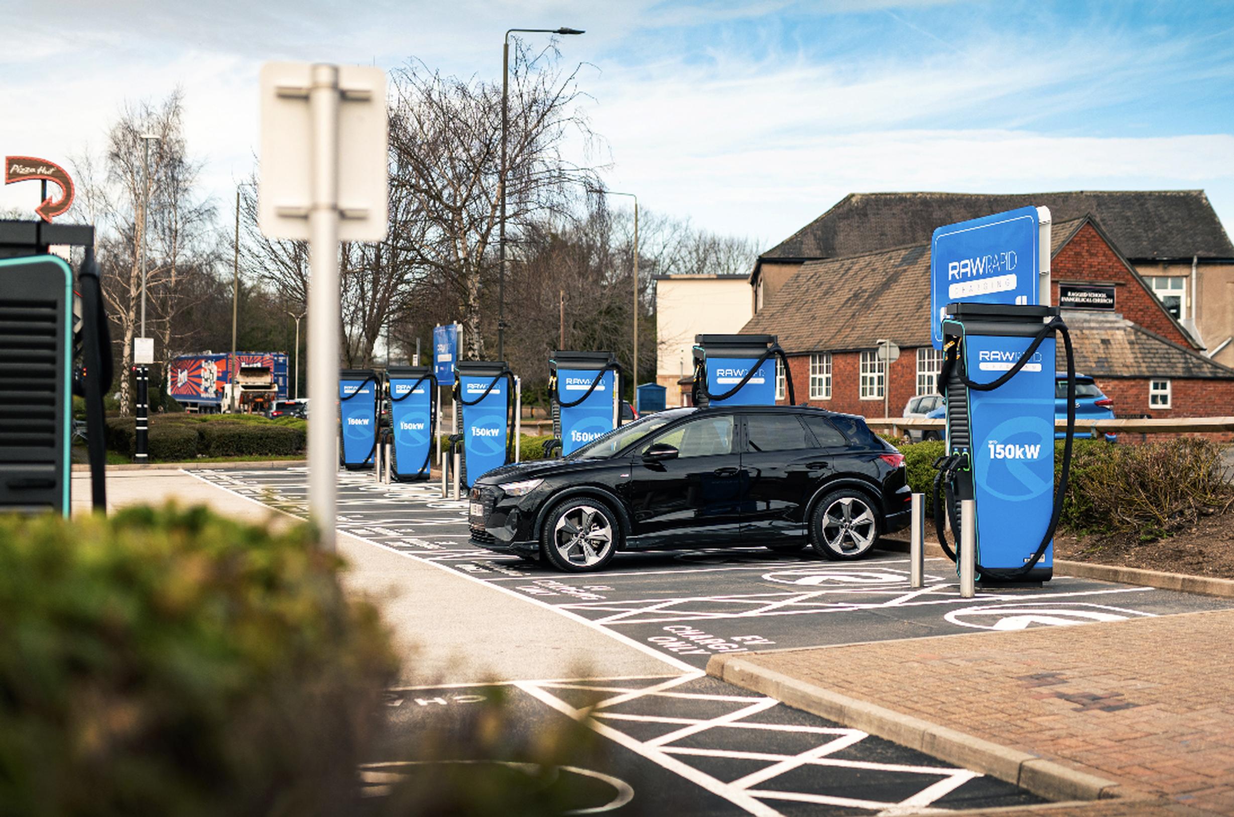 RAW Charging hub at Bluwater