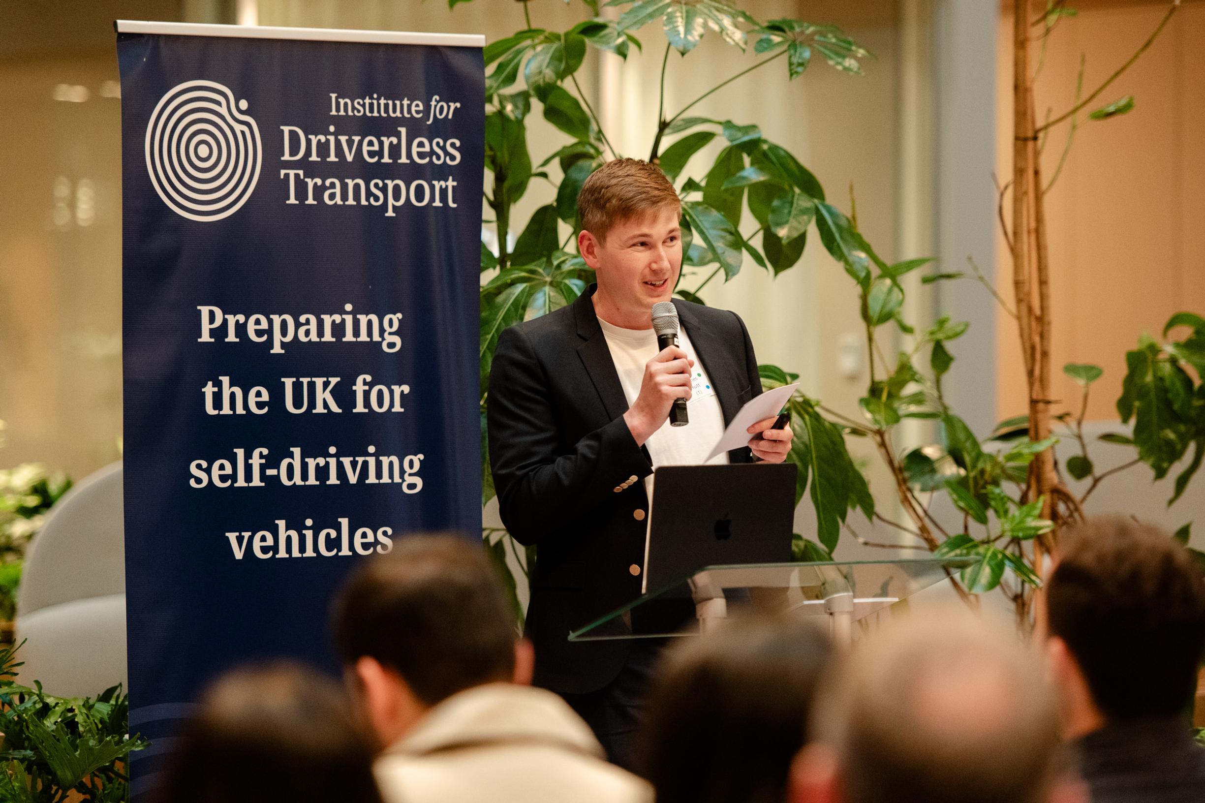 James Hutt, co-founder of the Institute for Driverless Transport