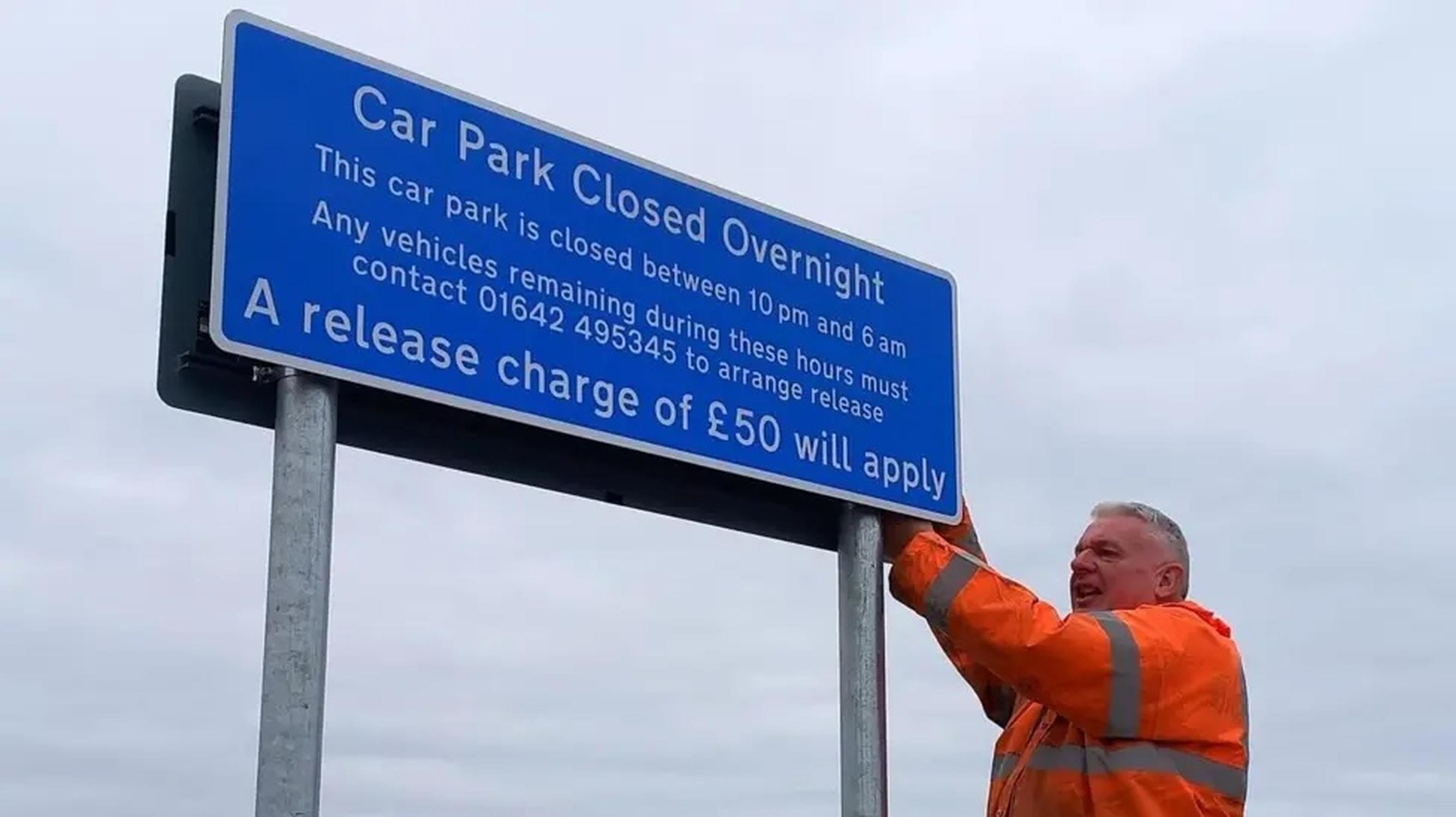 Redcar seafront car park to be closed at night