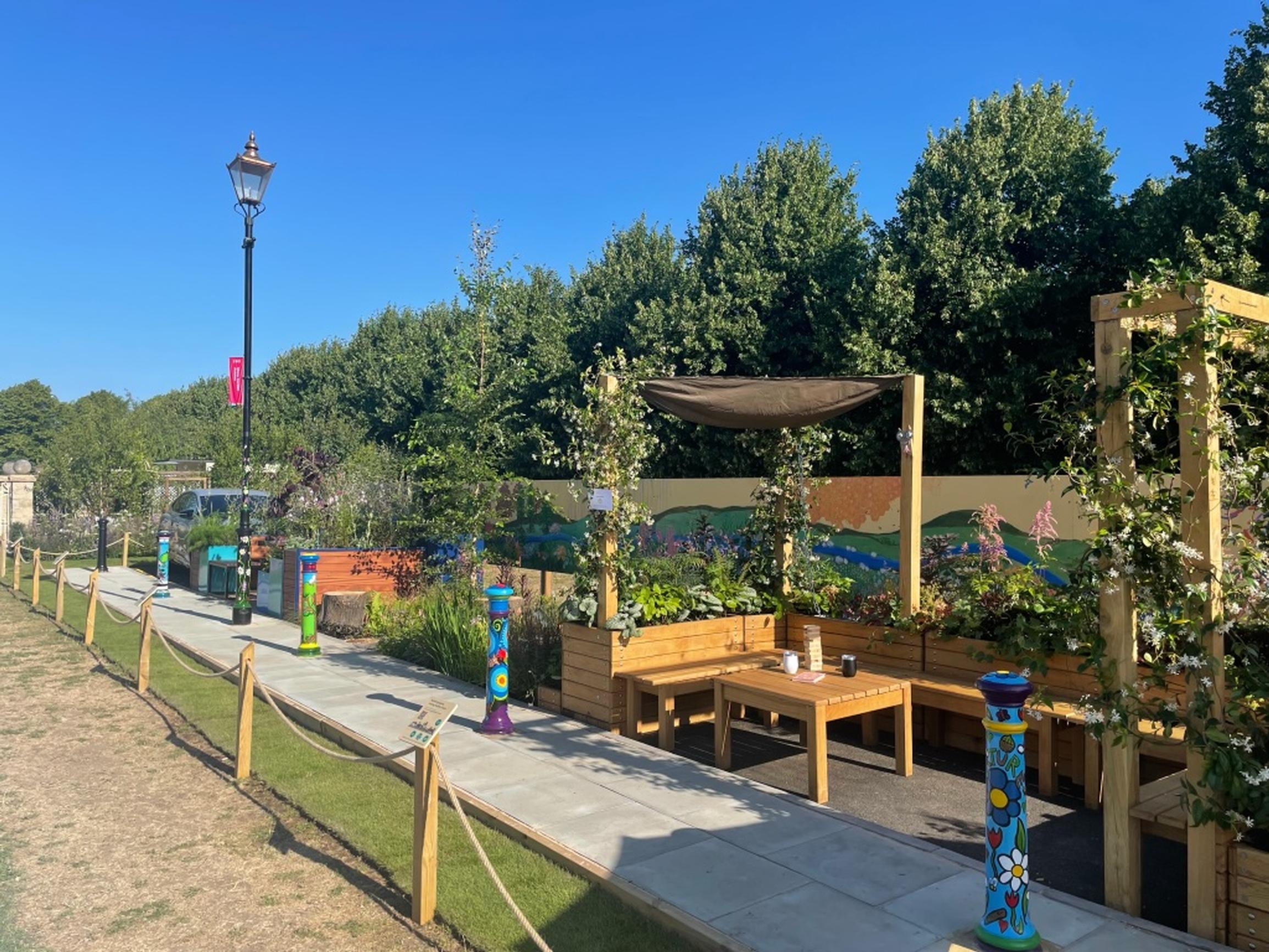 A parklet at the RHS show