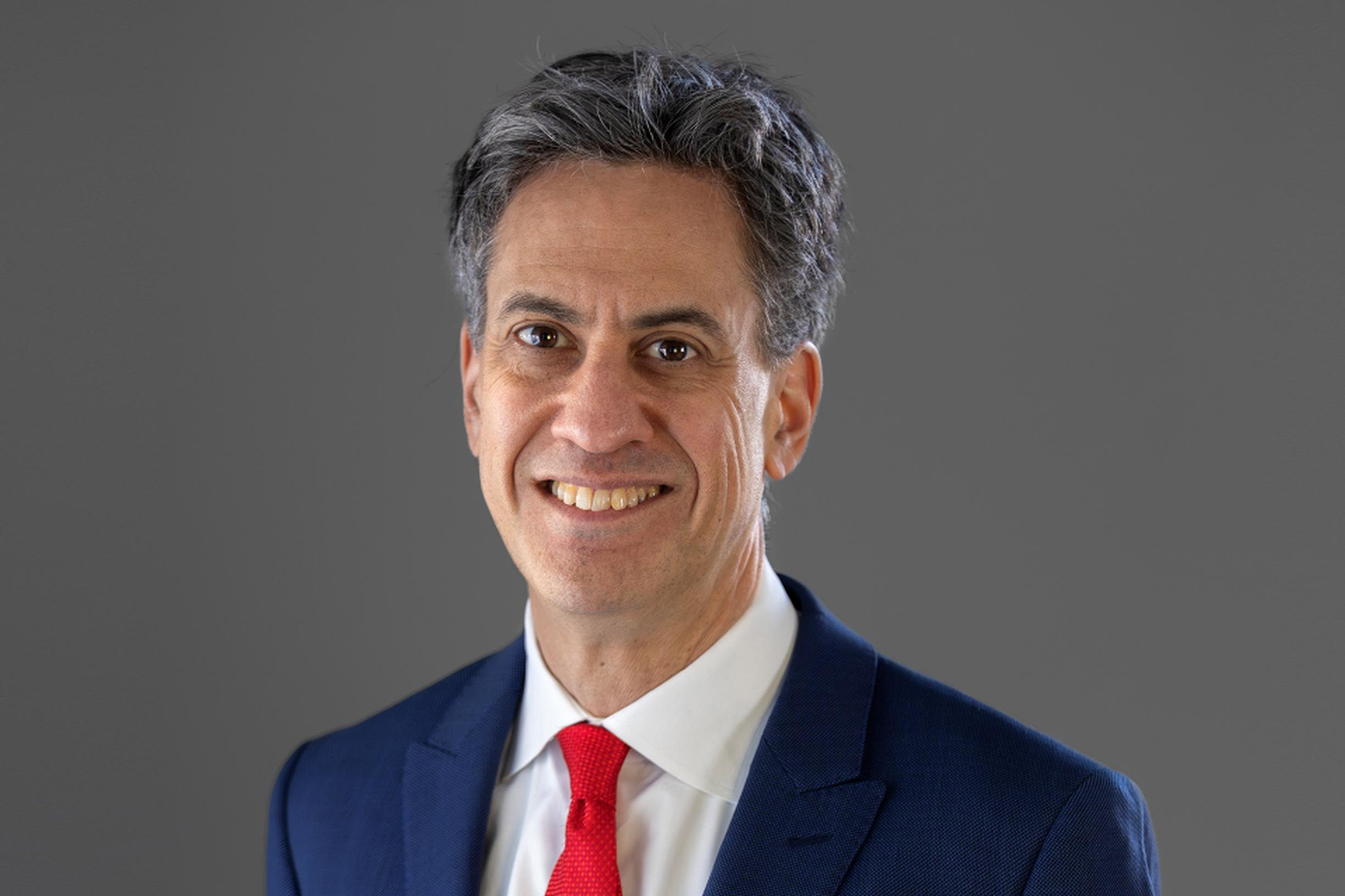 Energy secretary Ed Miliband