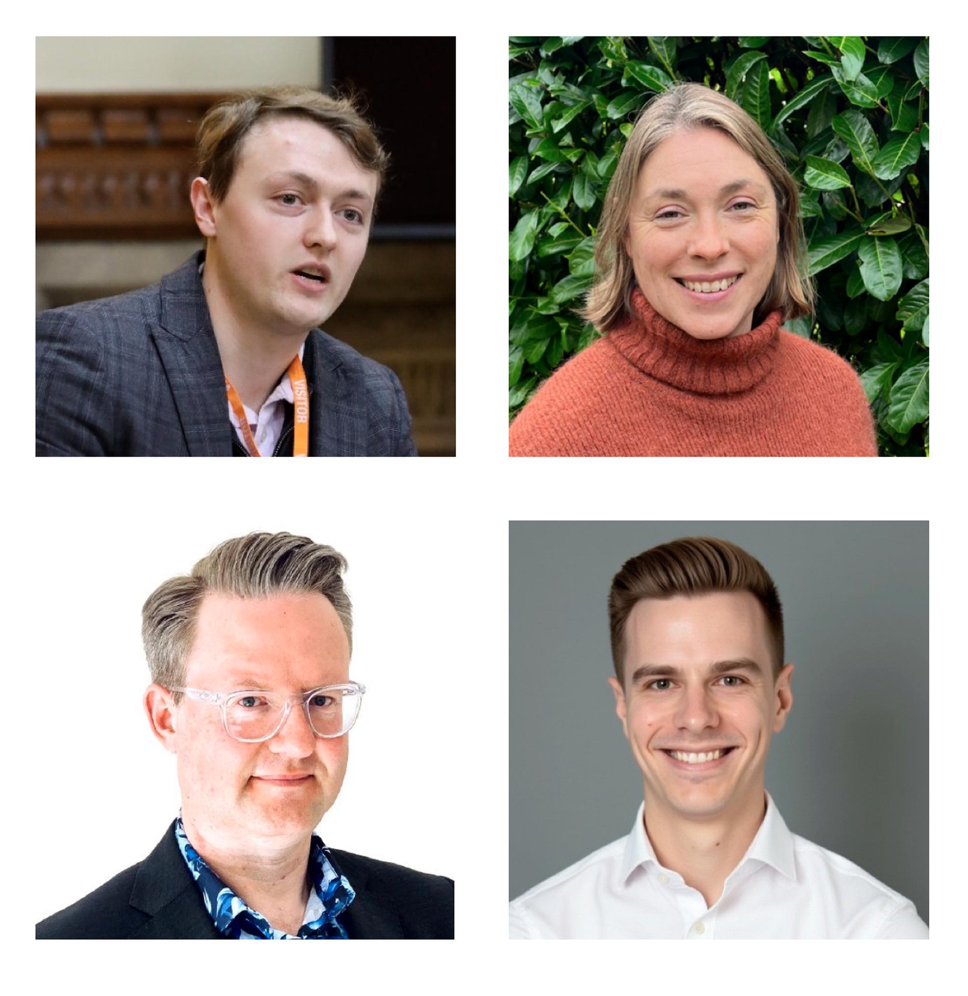 Matt Adams (Beama), Dr Vicky Edmonds (EVA England), Mark Constable (REA) and Jarrod Birch (ChargeUK)