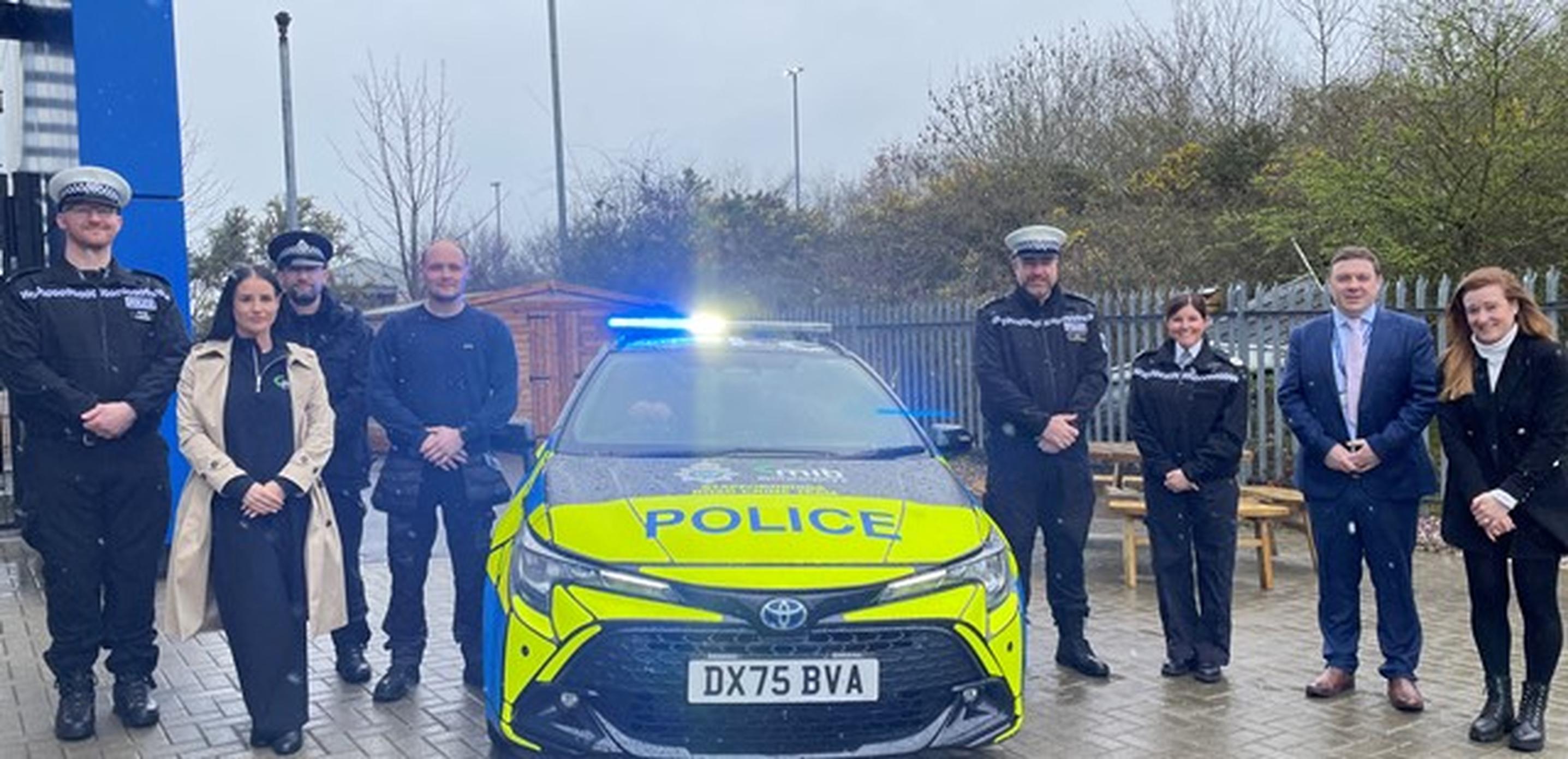 Unveiling Staffordshire Police`s new MIB-backed car