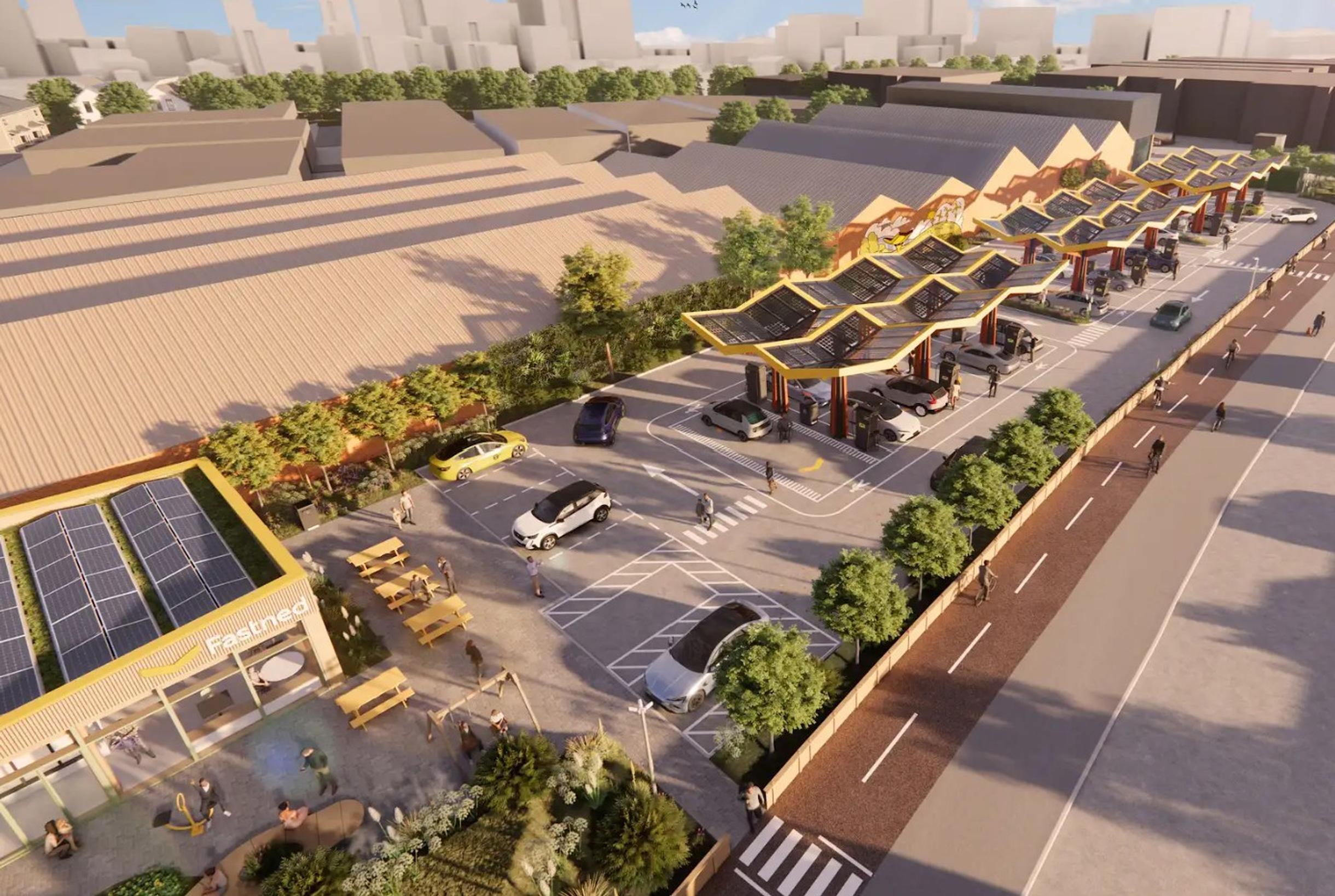 Fastned`s plan for a hub at Hangar Lane